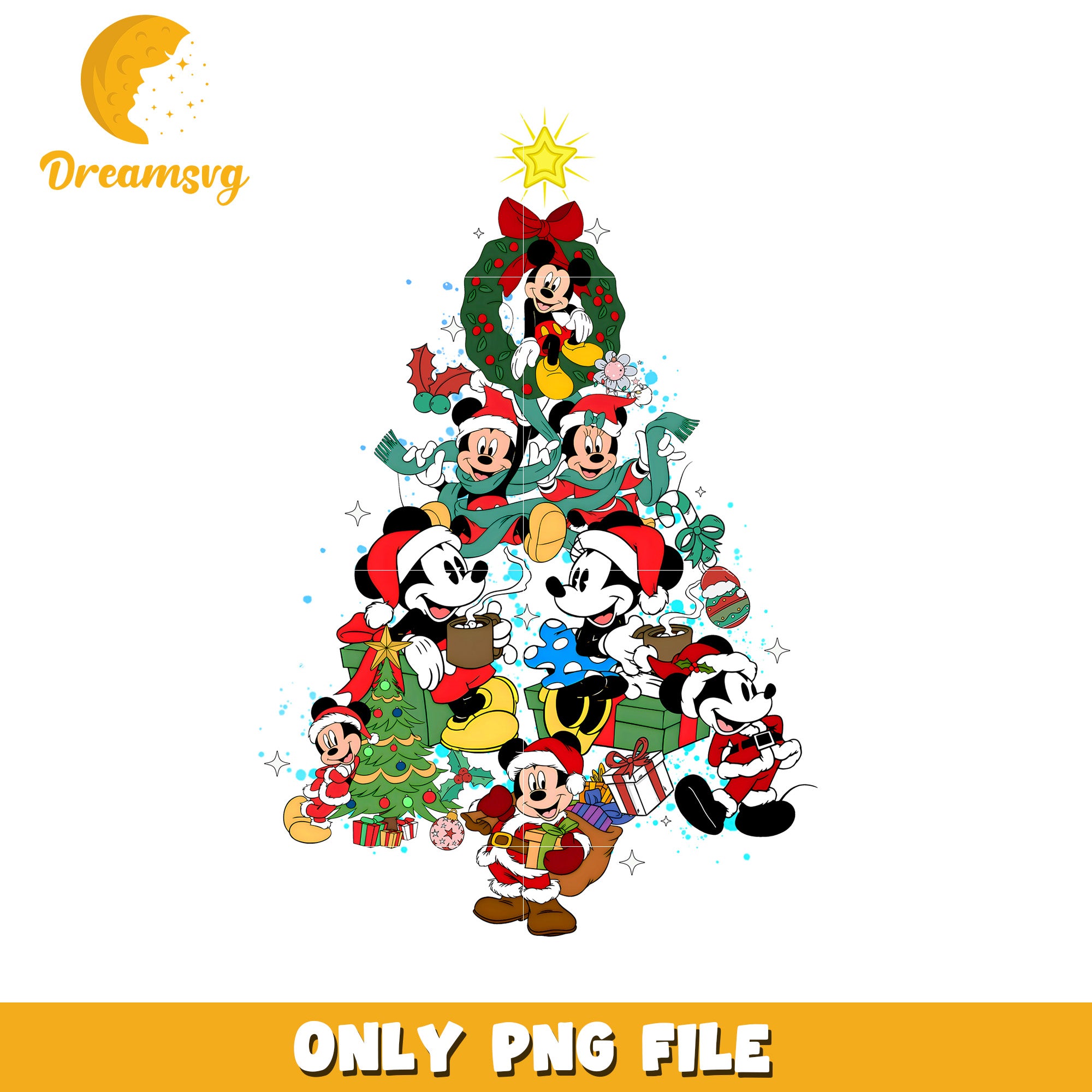 Christmas tree christmas png, disney winter joy png, holiday happiness png