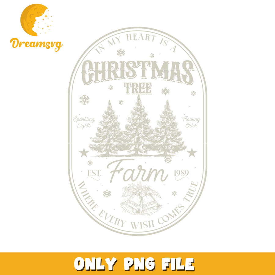 Christmas tree farm where every wishcome true png, Christmas tree png