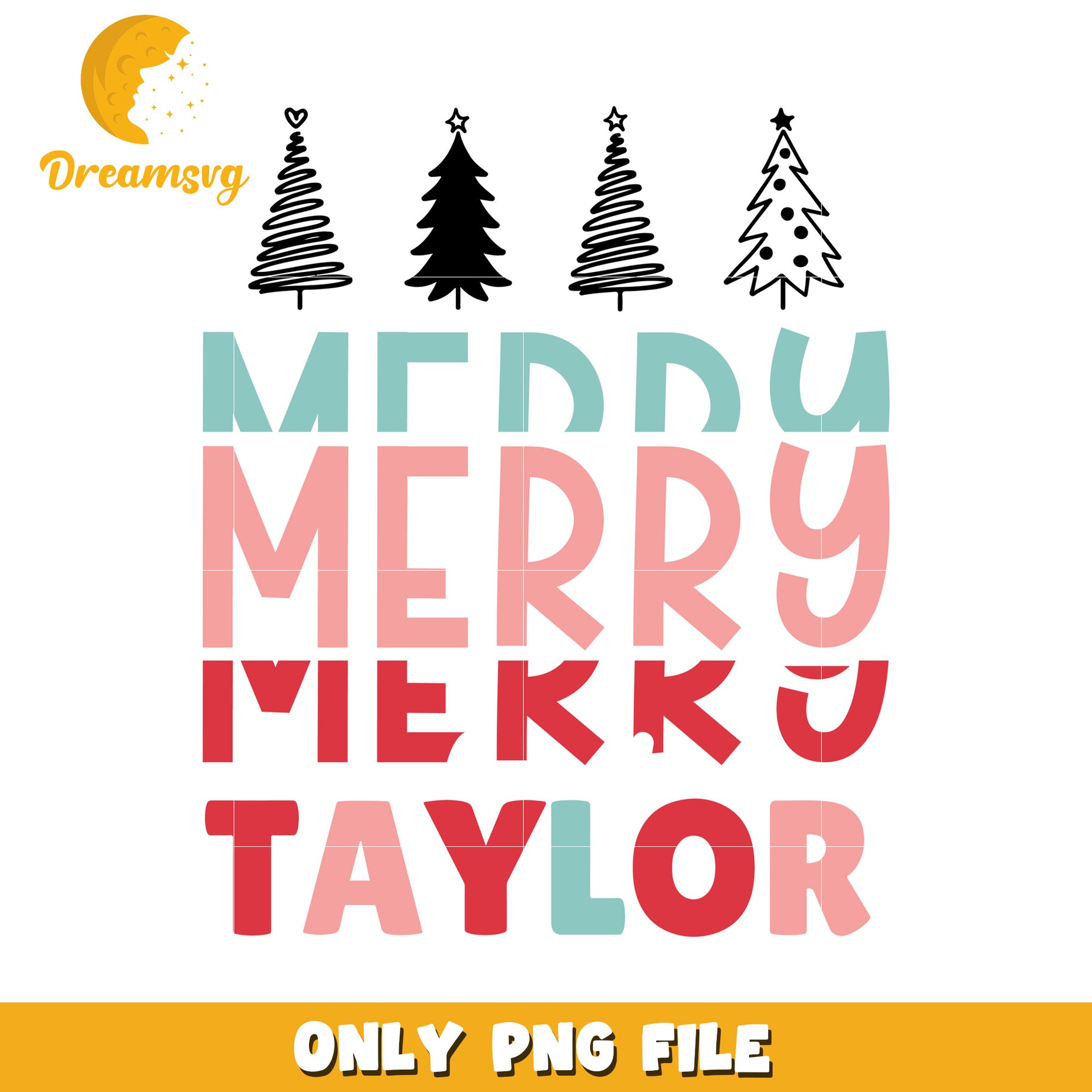 Christmas tree merry taylor design png, taylor swift png