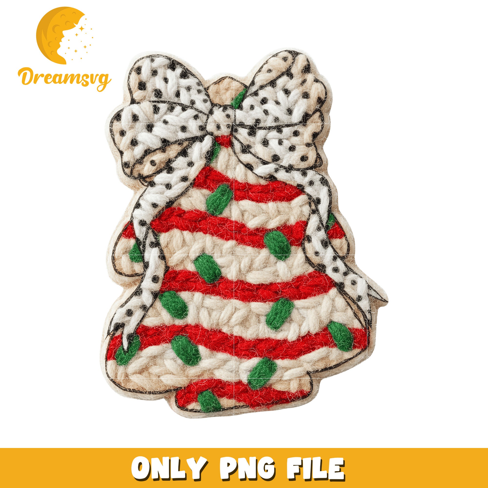 Christmas tree png, christmas design​​​ png, knitted art png
