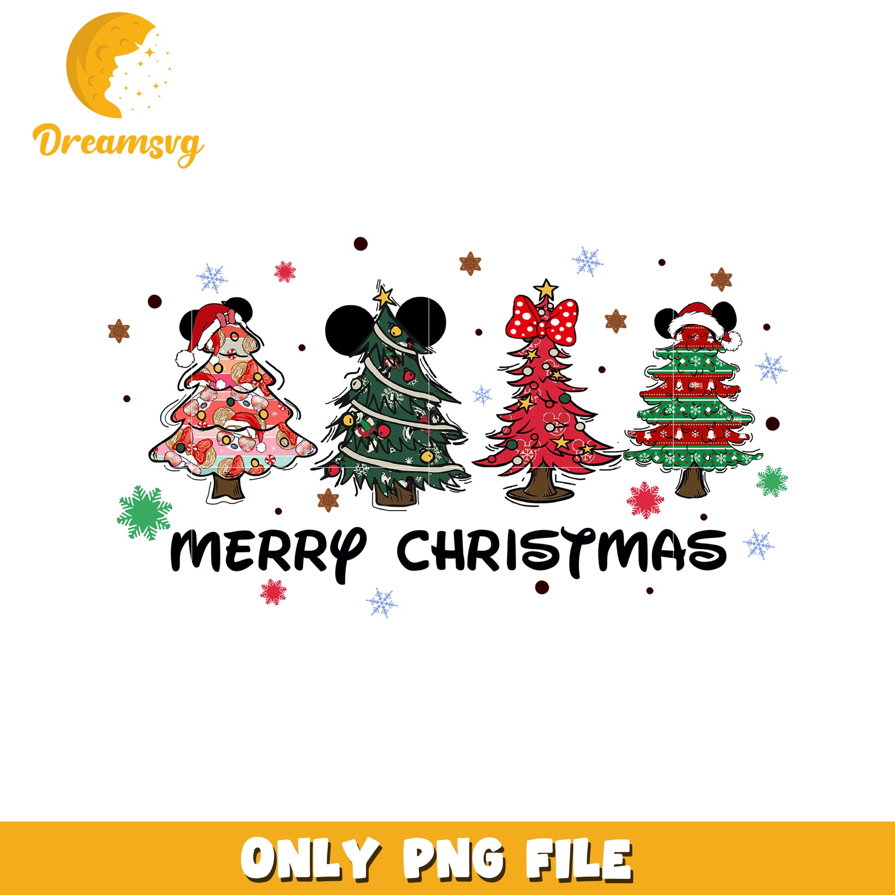 Christmas tree png, disney night png, winter sparkle png