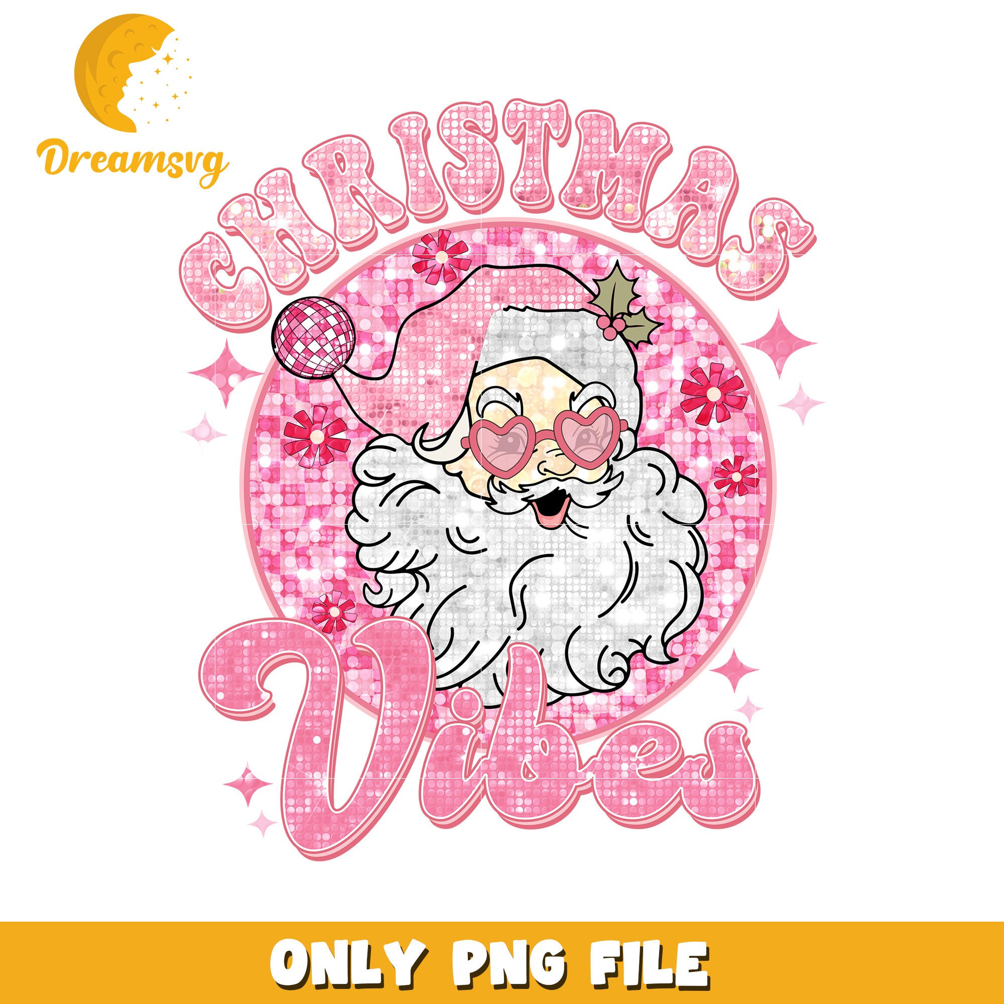 Christmas vibe pink png, christmas story png, christmas cartoon png