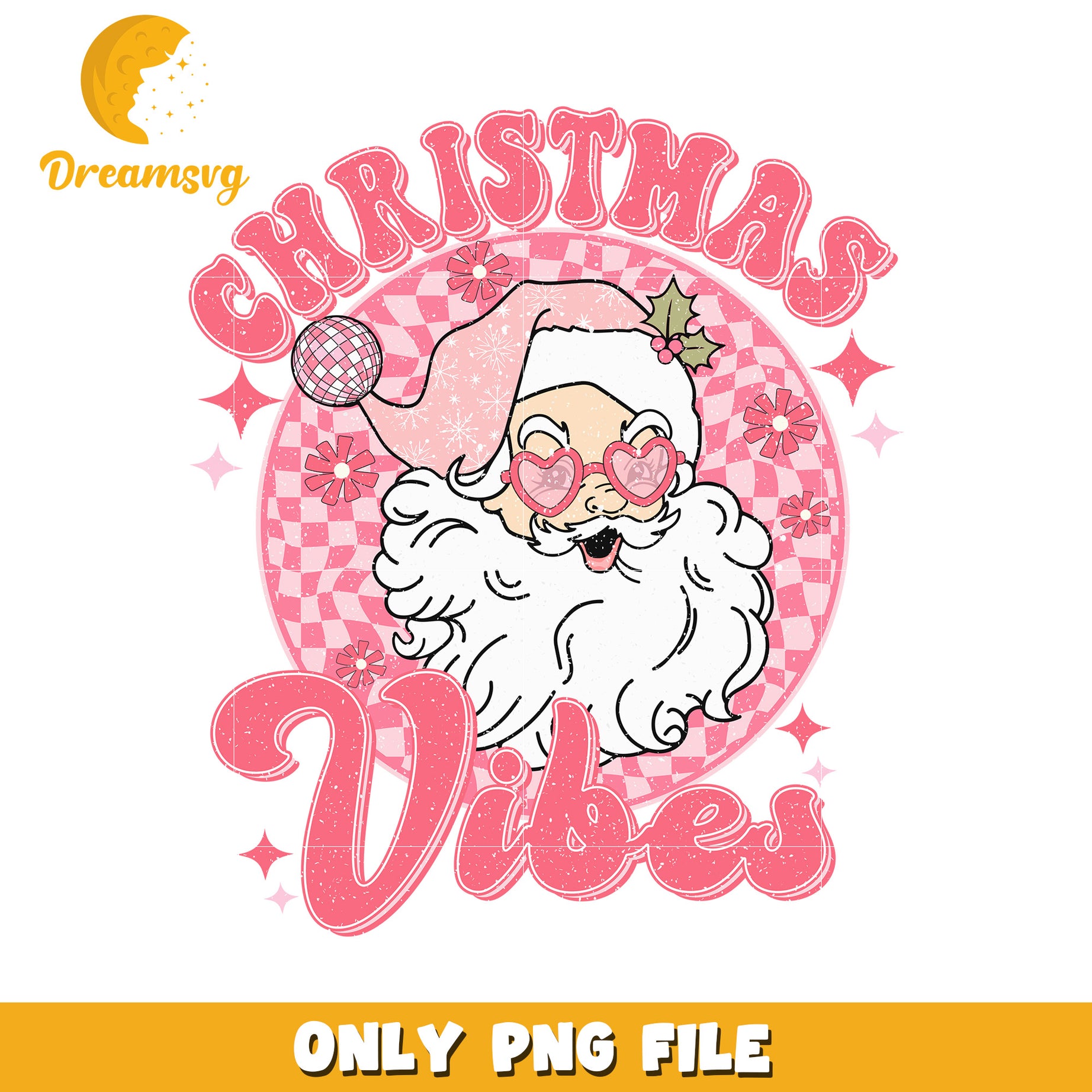 Christmas vibes png, christmas design​​​ png, knitted art png