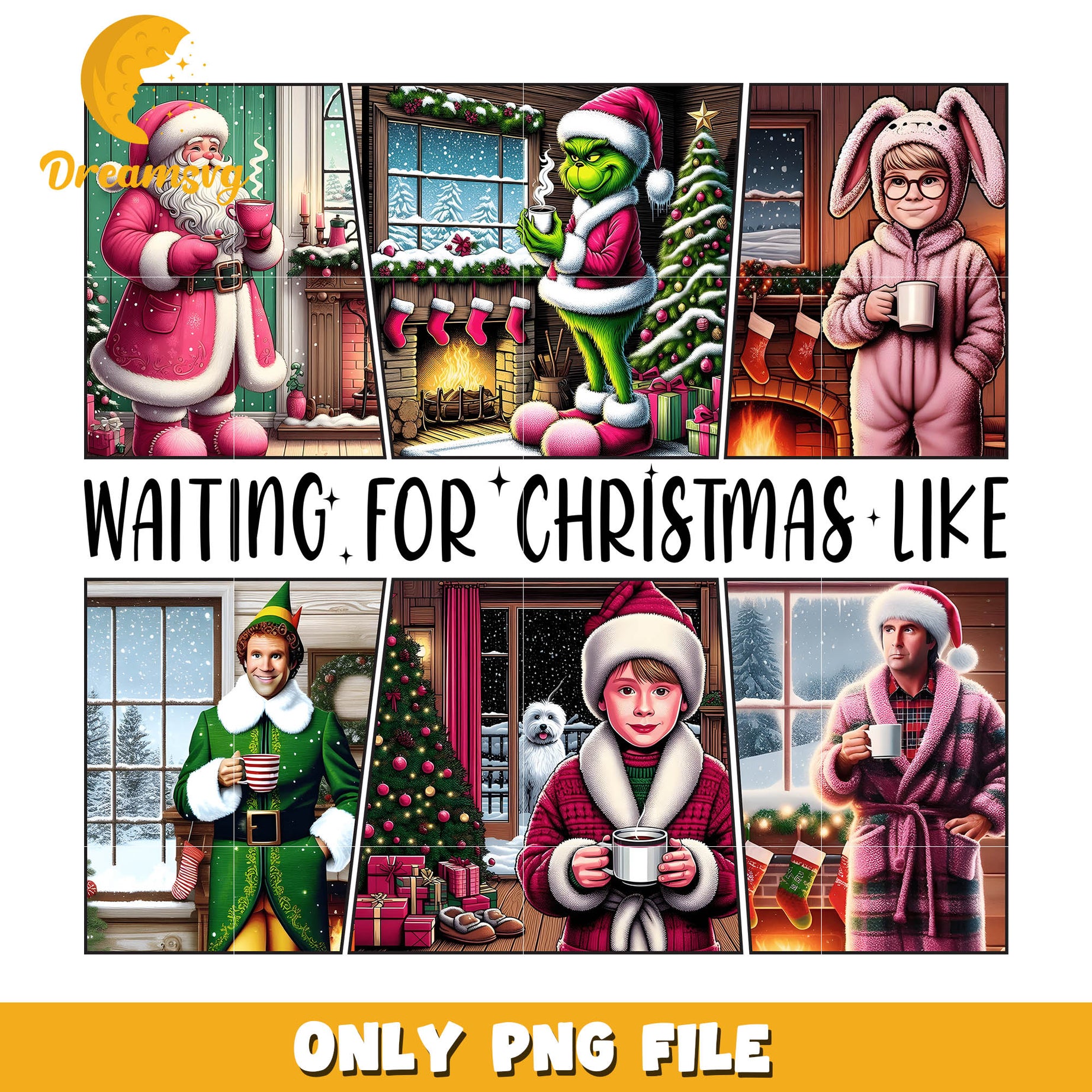 Christmas waiting for grinch png, cartoon grinch pictures​ png