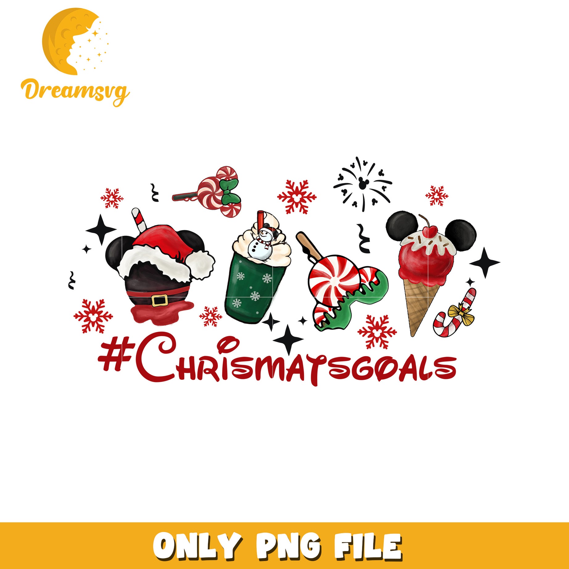 Chritmas goals png, disney christmas art png, disney festive mood png