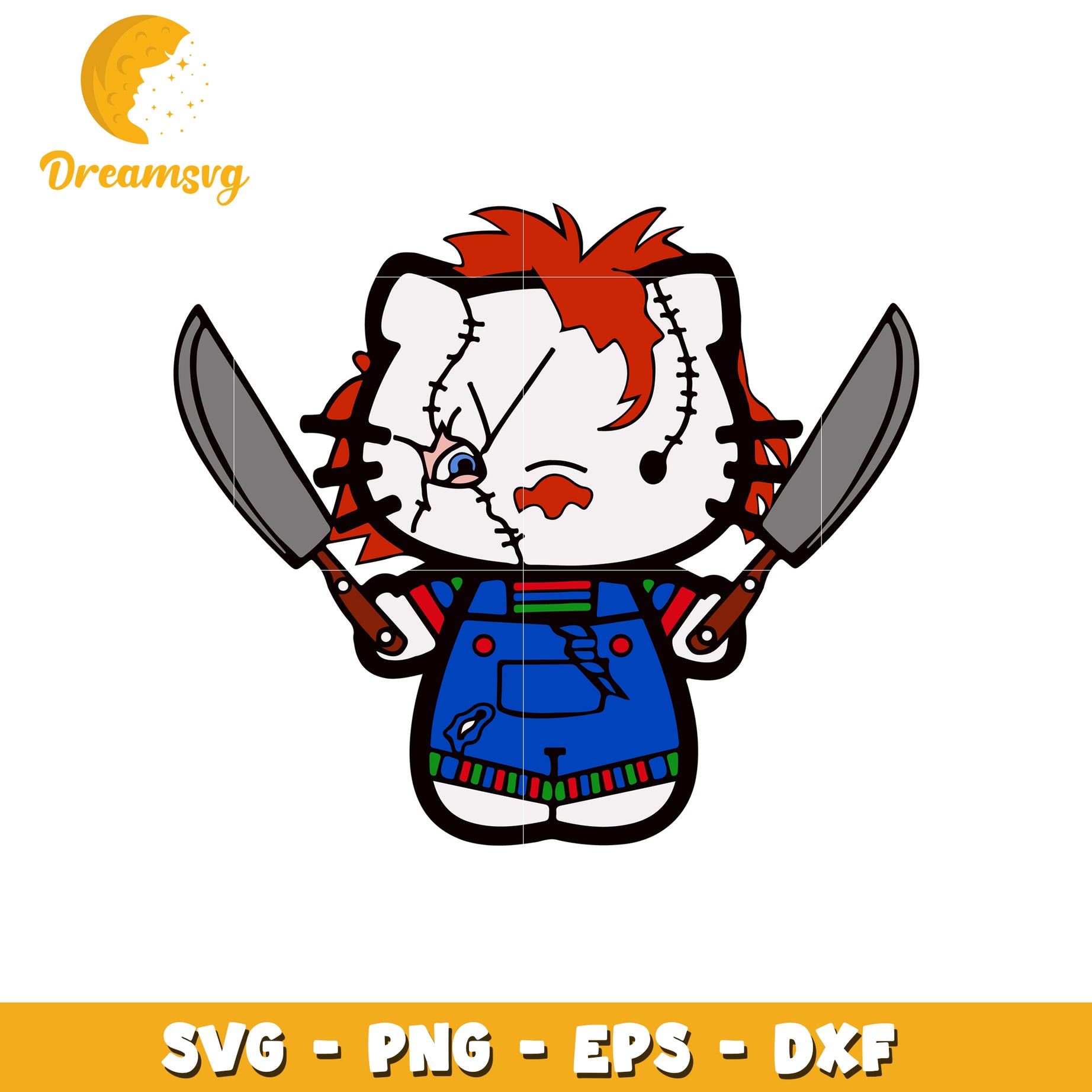Chucky Hello Kitty SVG Cut File