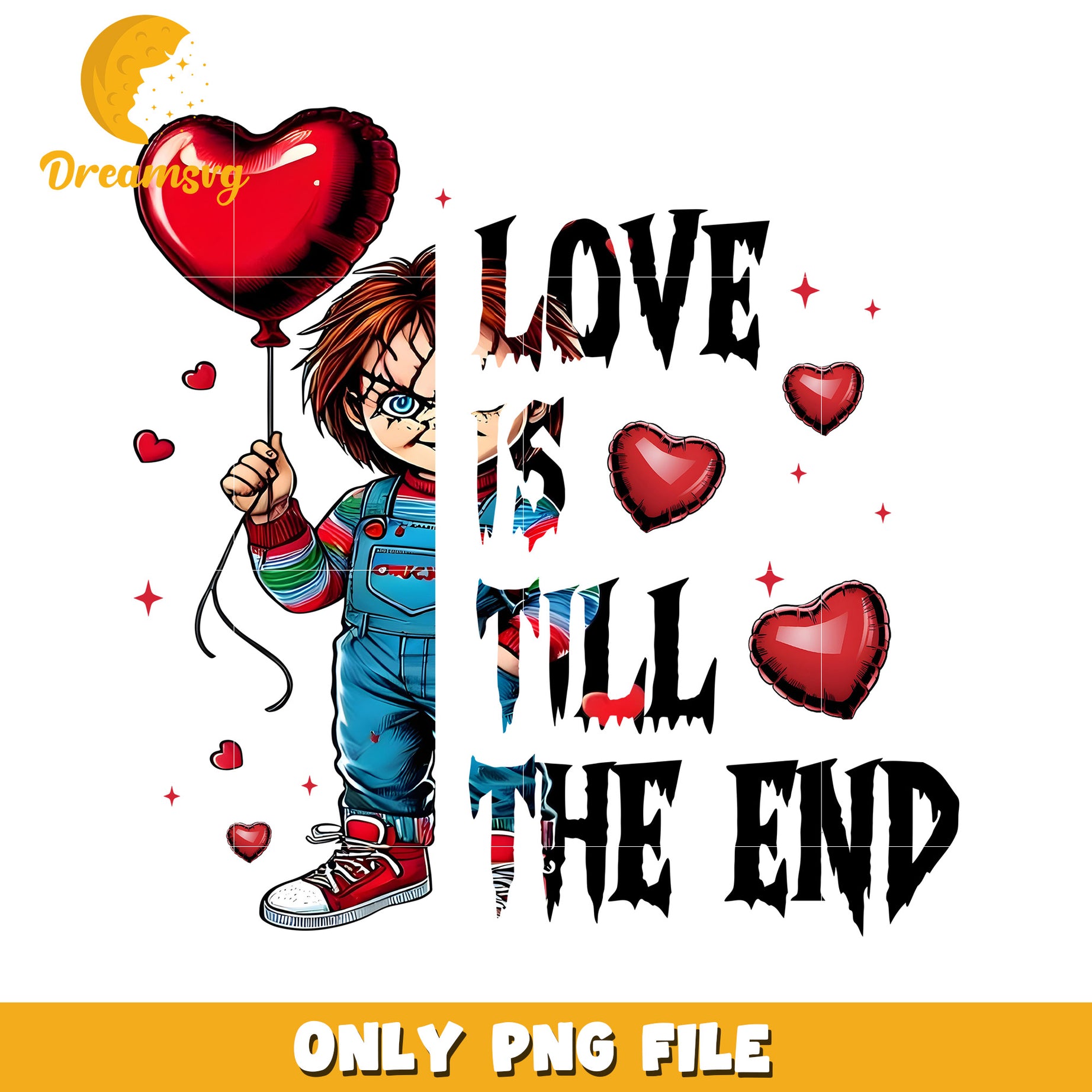 Chucky Love PNG Valentines Day