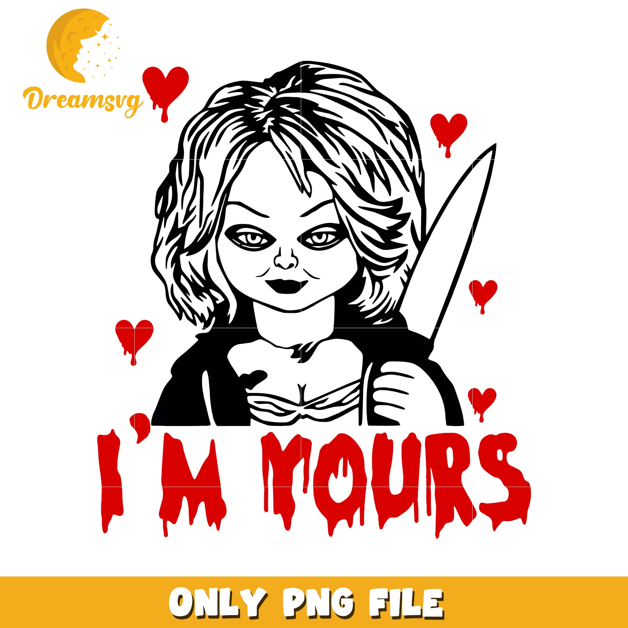 Chucky PNG Im Yours Valentines Day