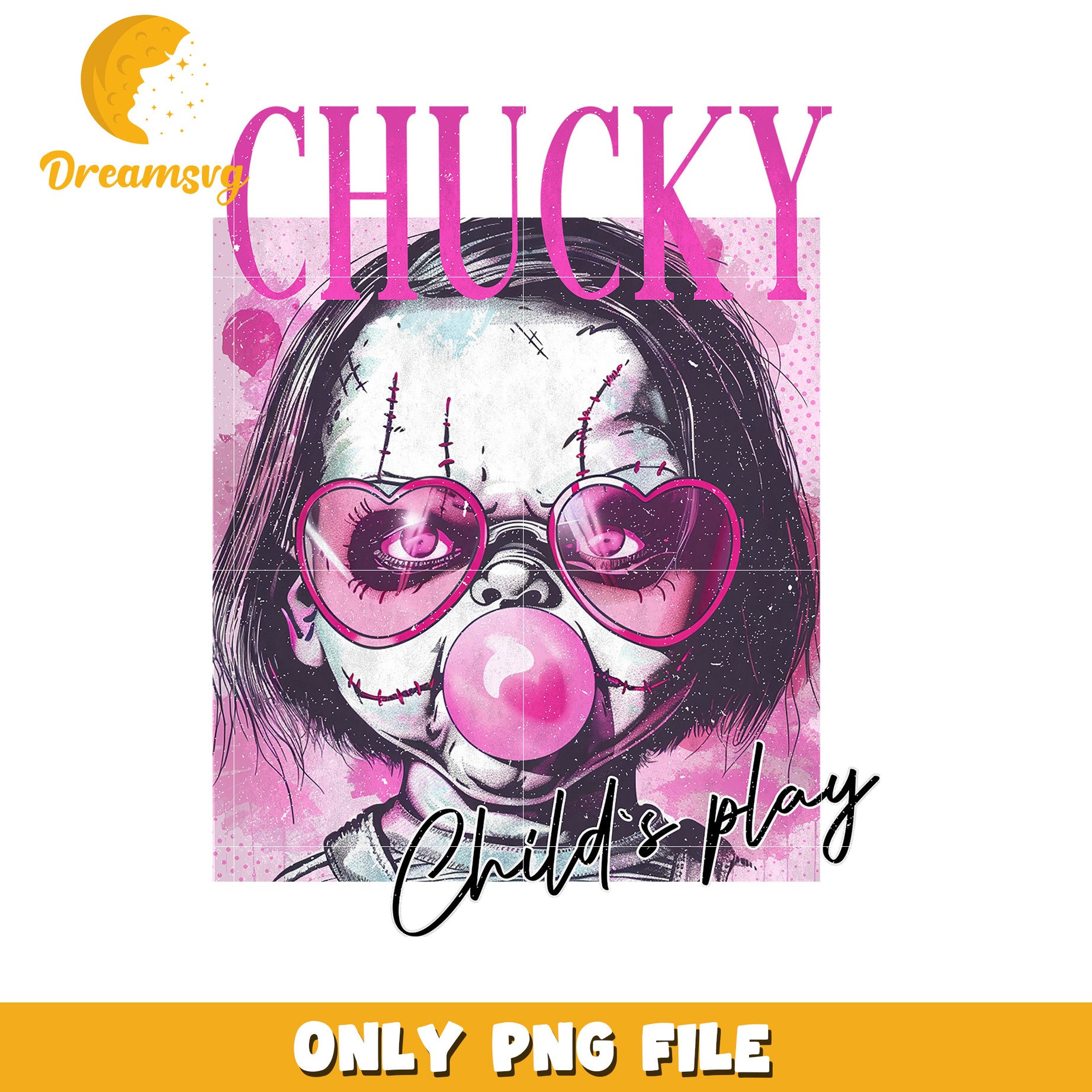 Chucky black png, child's play png, horror png, scary movie png