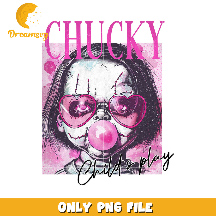Chucky black png, child's play png, horror png, scary movie png