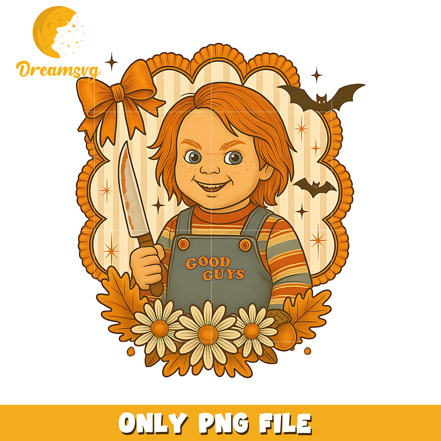 Chucky halloween picture frame png, halloween quotes png, halloween holiday png