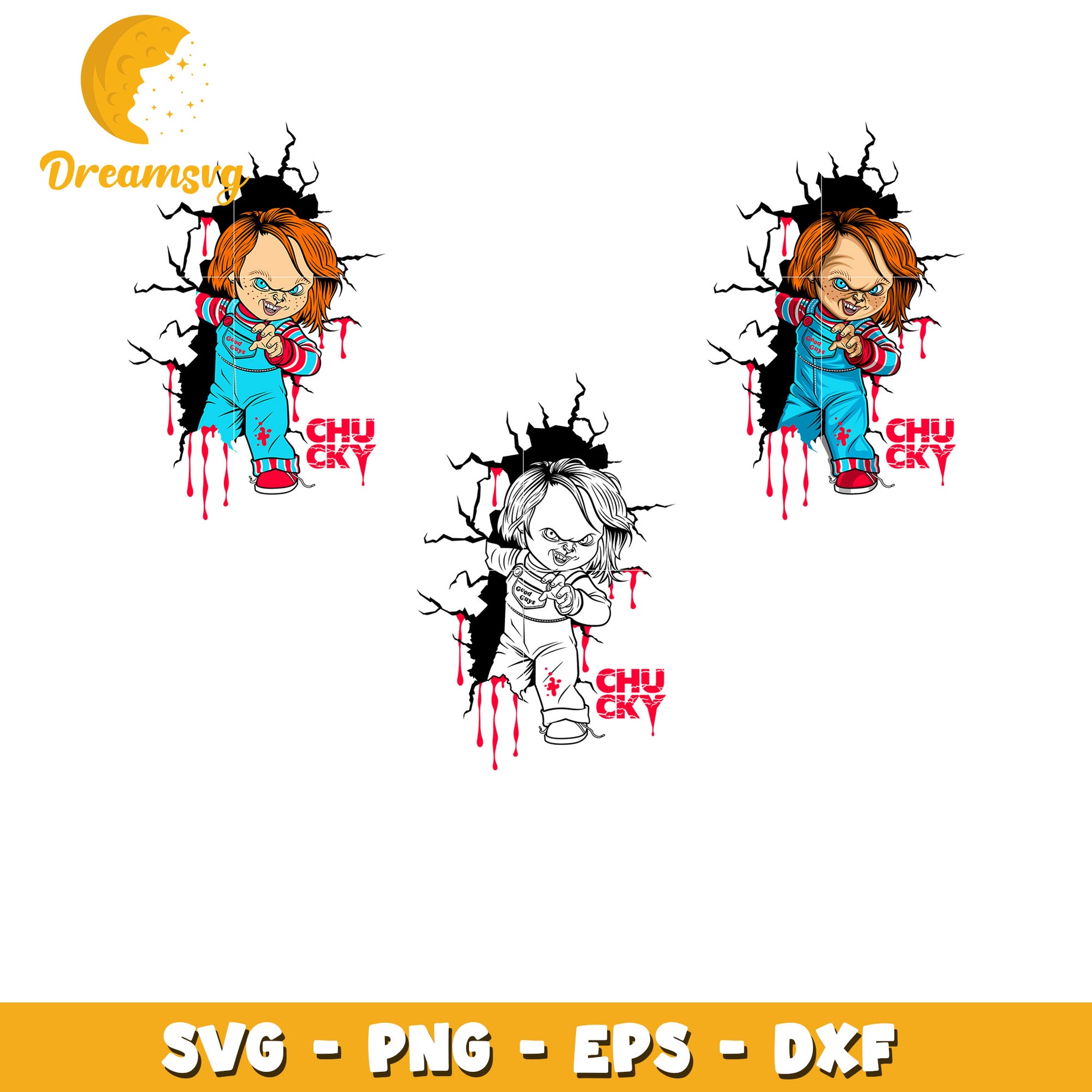 Chucky Horror movie character bundle svg, Horror movie svg