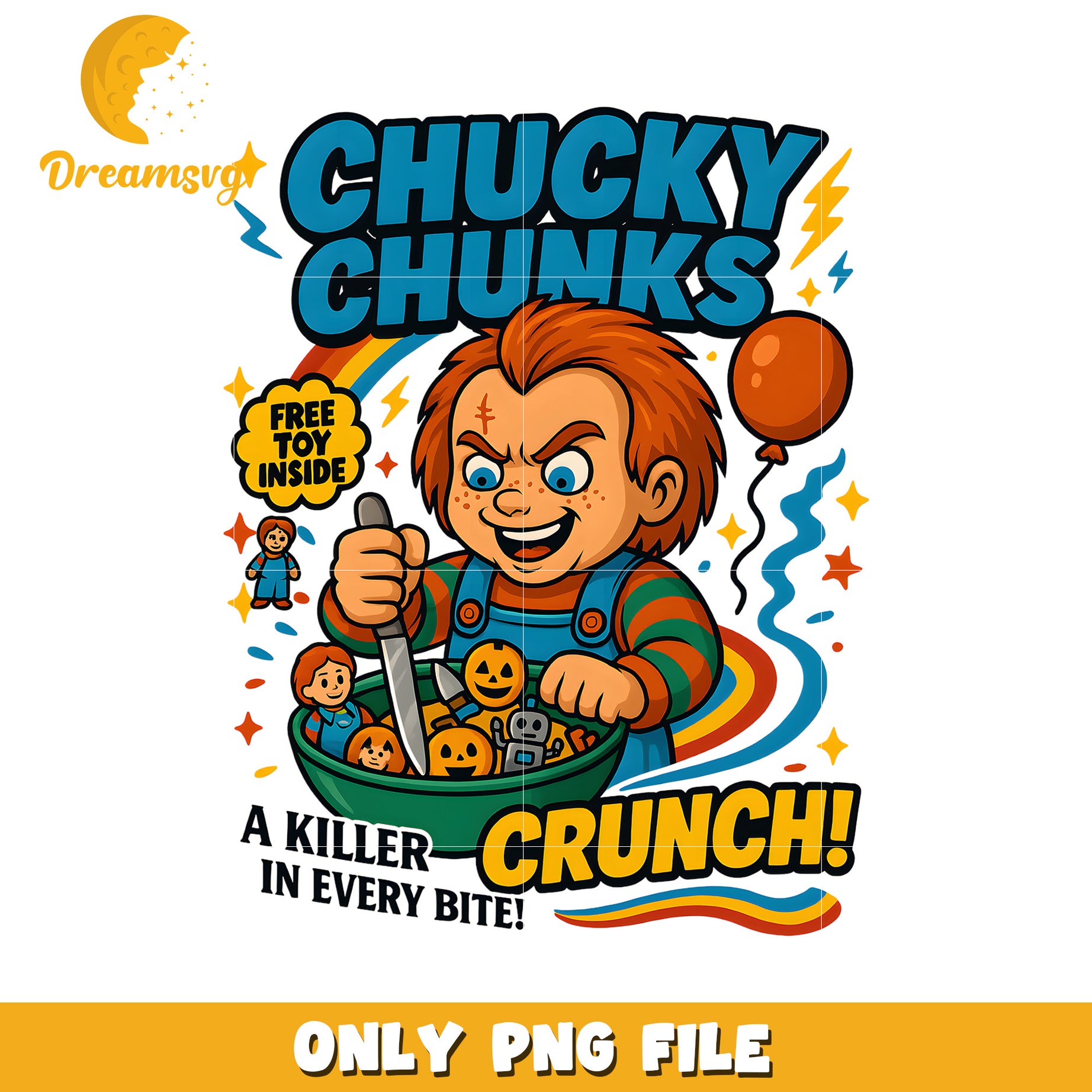 Chukcy crunch png, halloween cookies png, halloween cartoons png