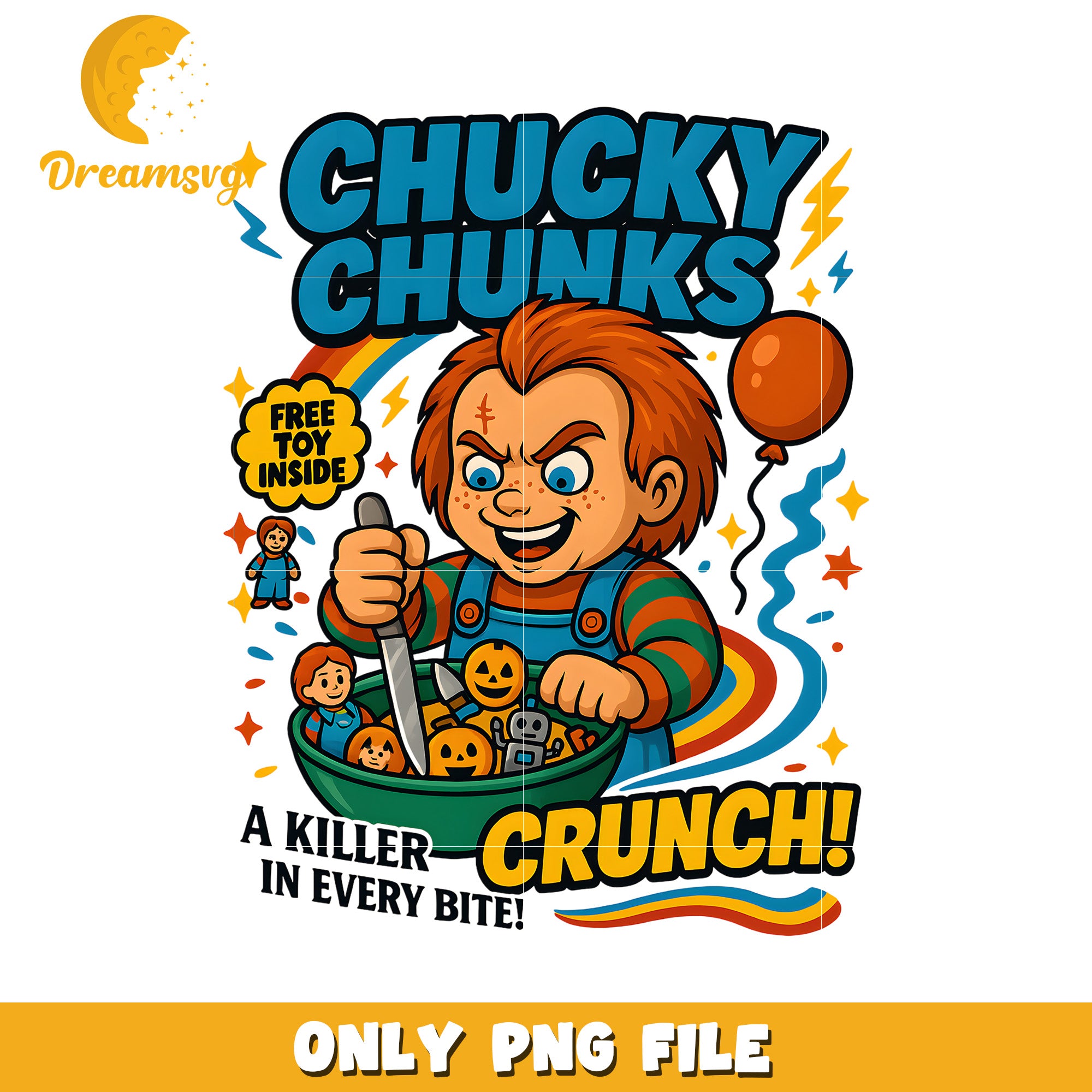 Chukcy crunch png, halloween cookies png, halloween cartoons png