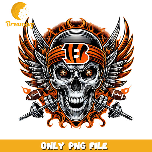 Cincinati bengals png, nfl teams helmet png, nfl skull bengals png