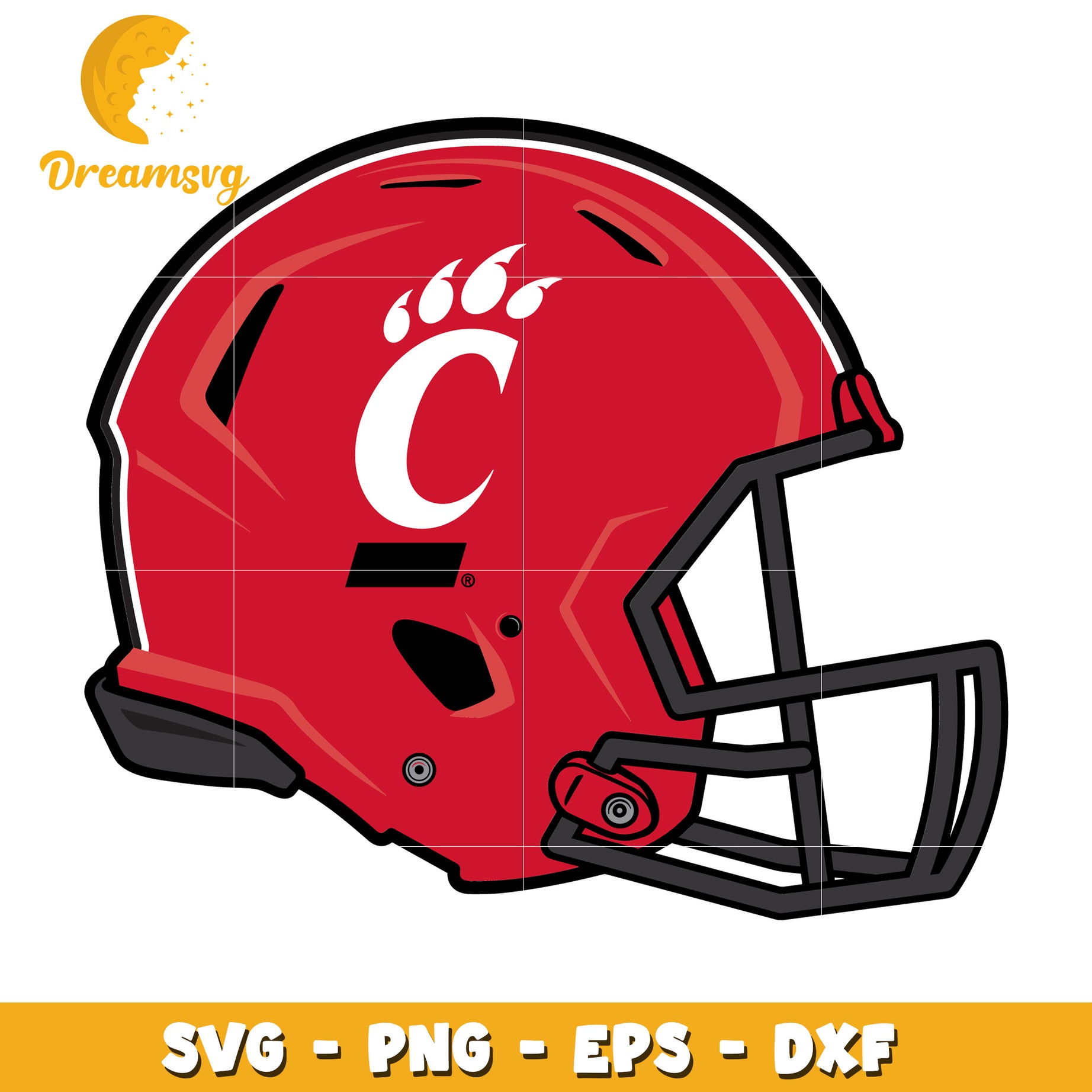 Cincinnati Bearcats Football Helmet SVG