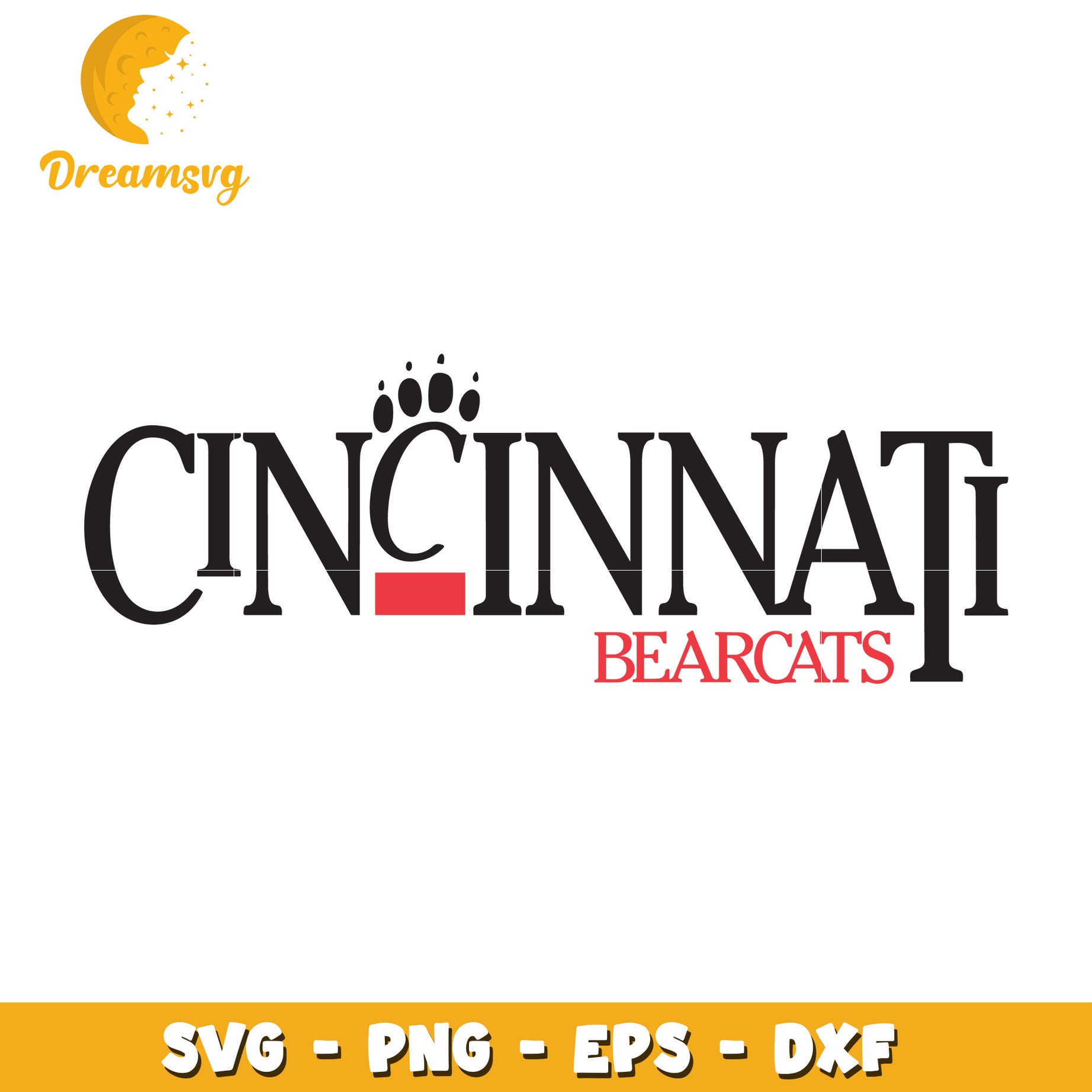 Cincinnati Bearcats Logo SVG File for Sports Fans and Decor