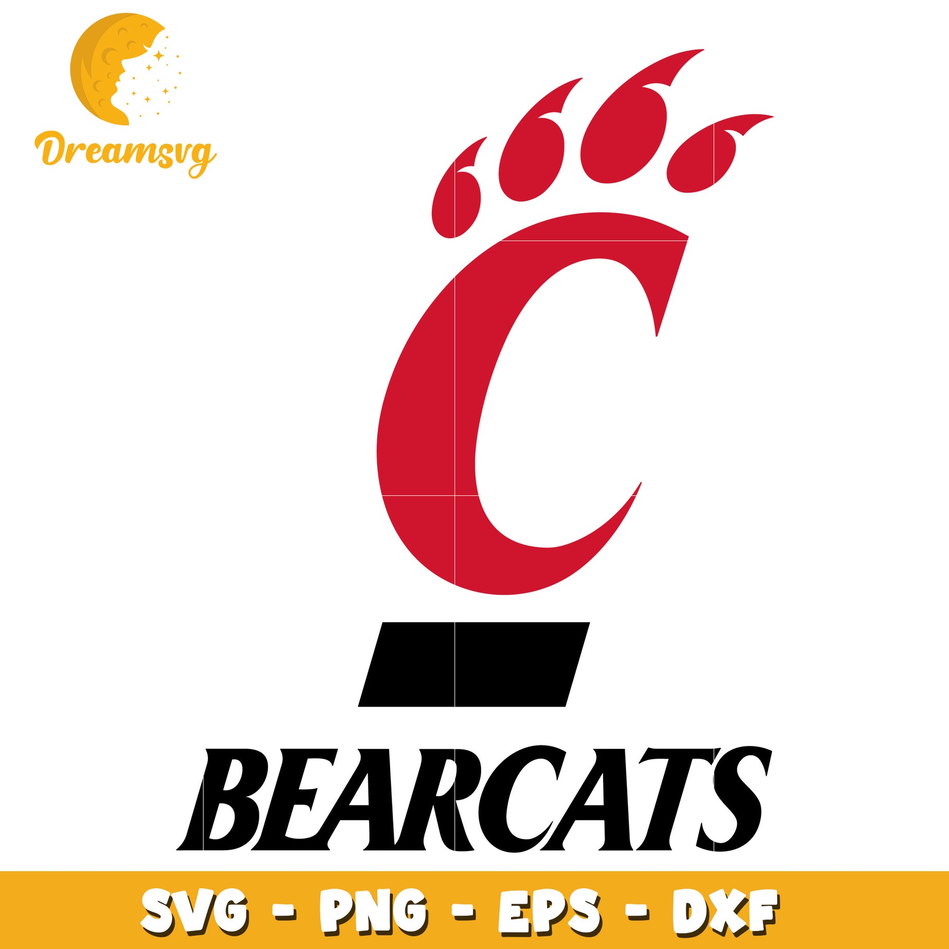 Cincinnati Bearcats SVG Logo Printable Files for Designers