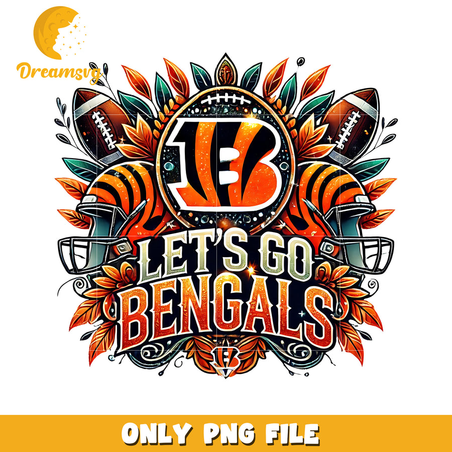 Cincinnati bengals let's go png, nfl games png, nfl png