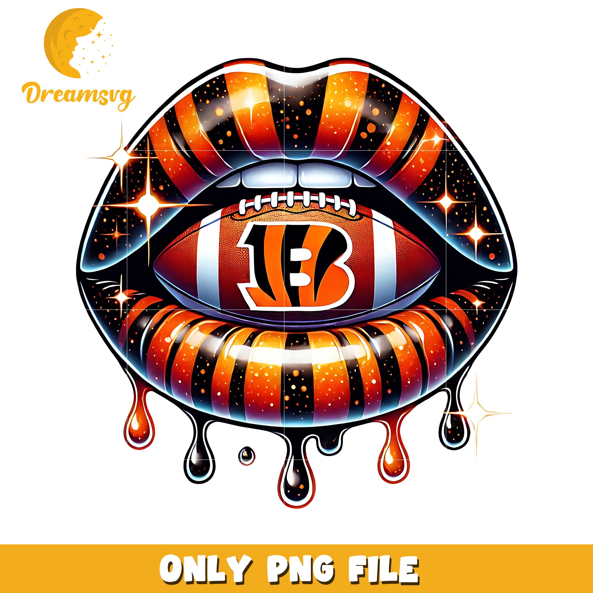 Cincinnati bengals lips png, nfl teams png, nfl team logo png