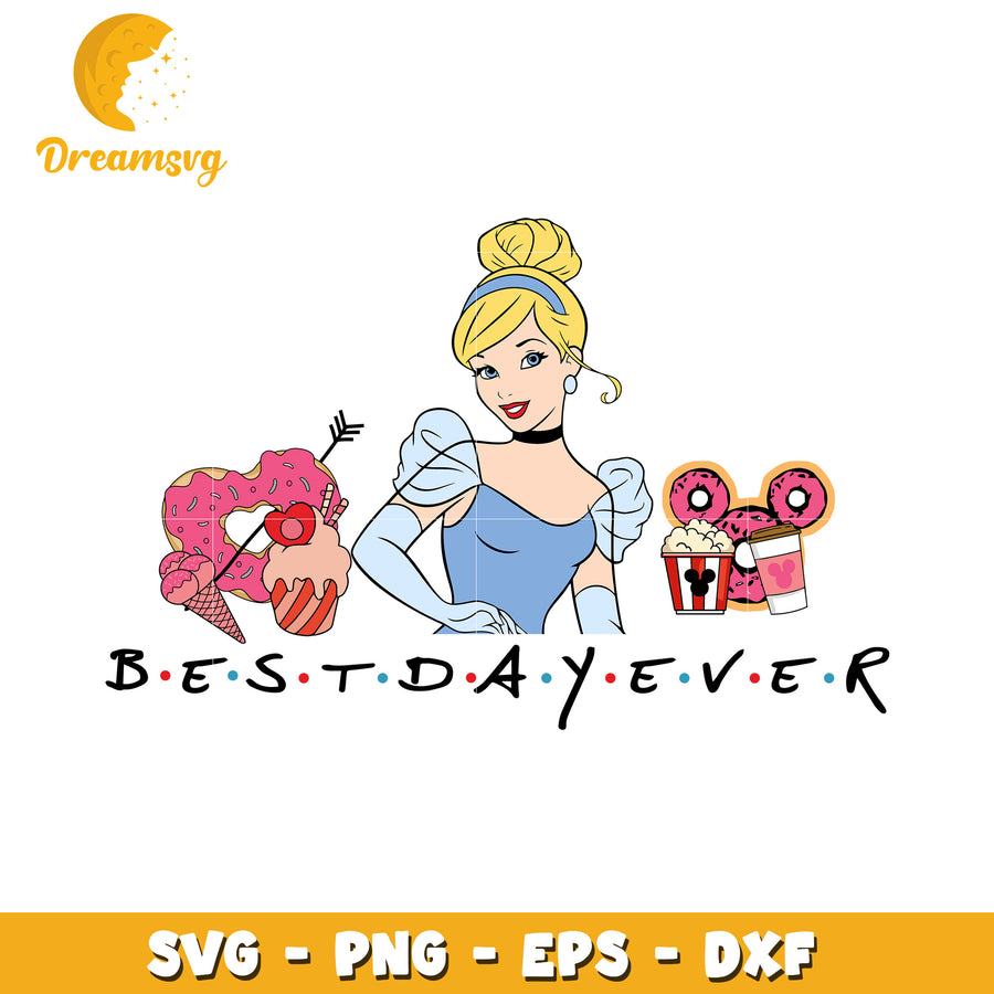 Cinderella Best Day Ever SVG Cut File