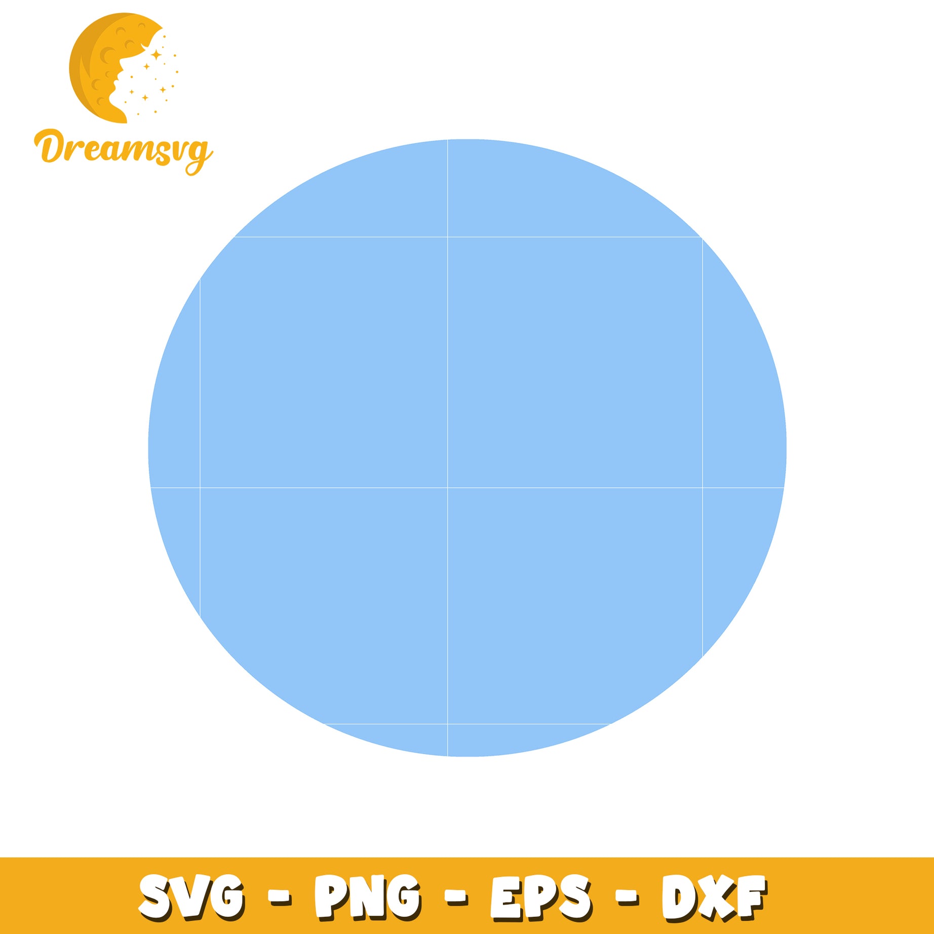 Circle SVG PNG EPS DXF Template