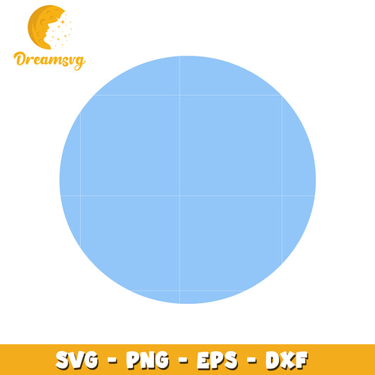 Circle SVG PNG EPS DXF Template