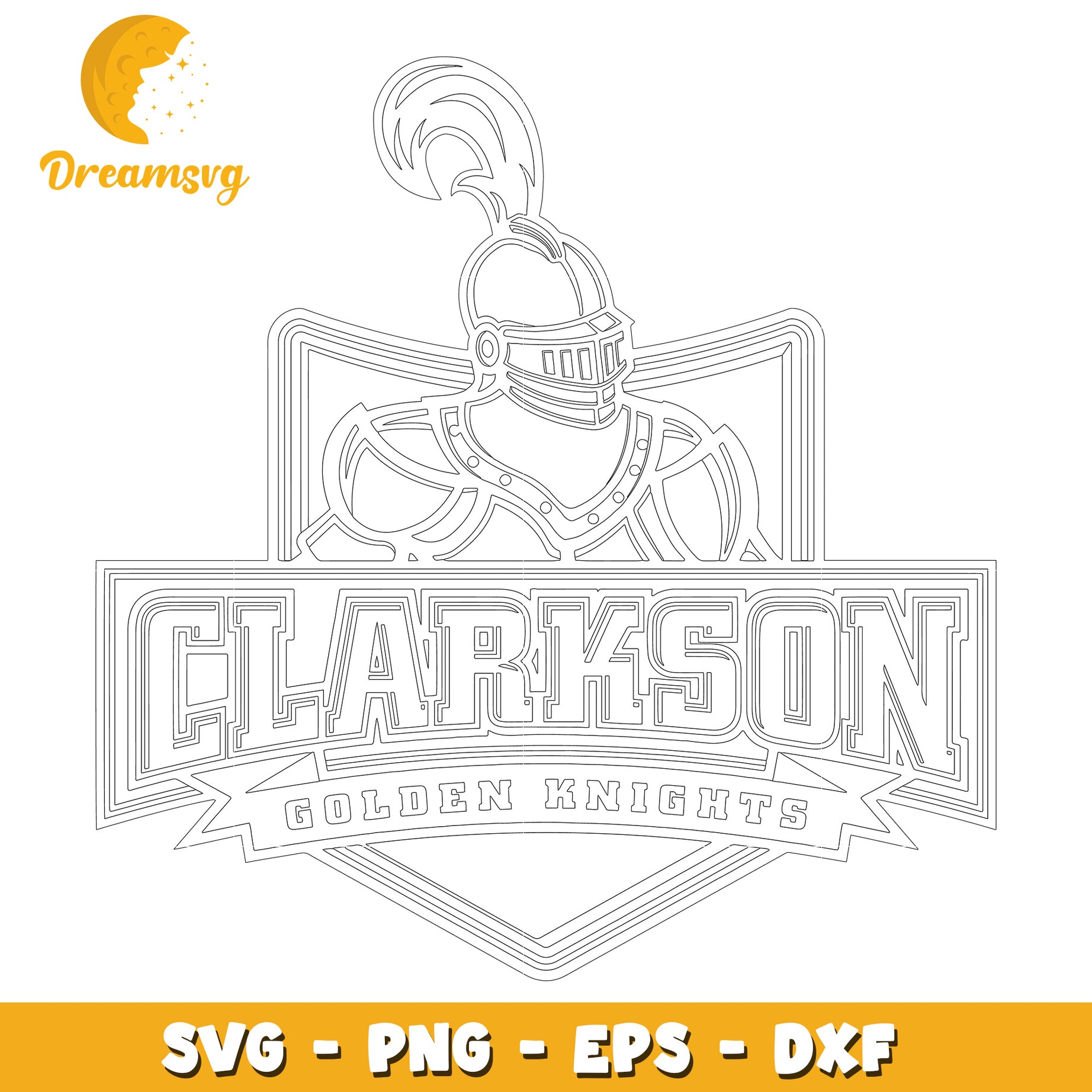 Clarkson Golden Knights SVG Cut File