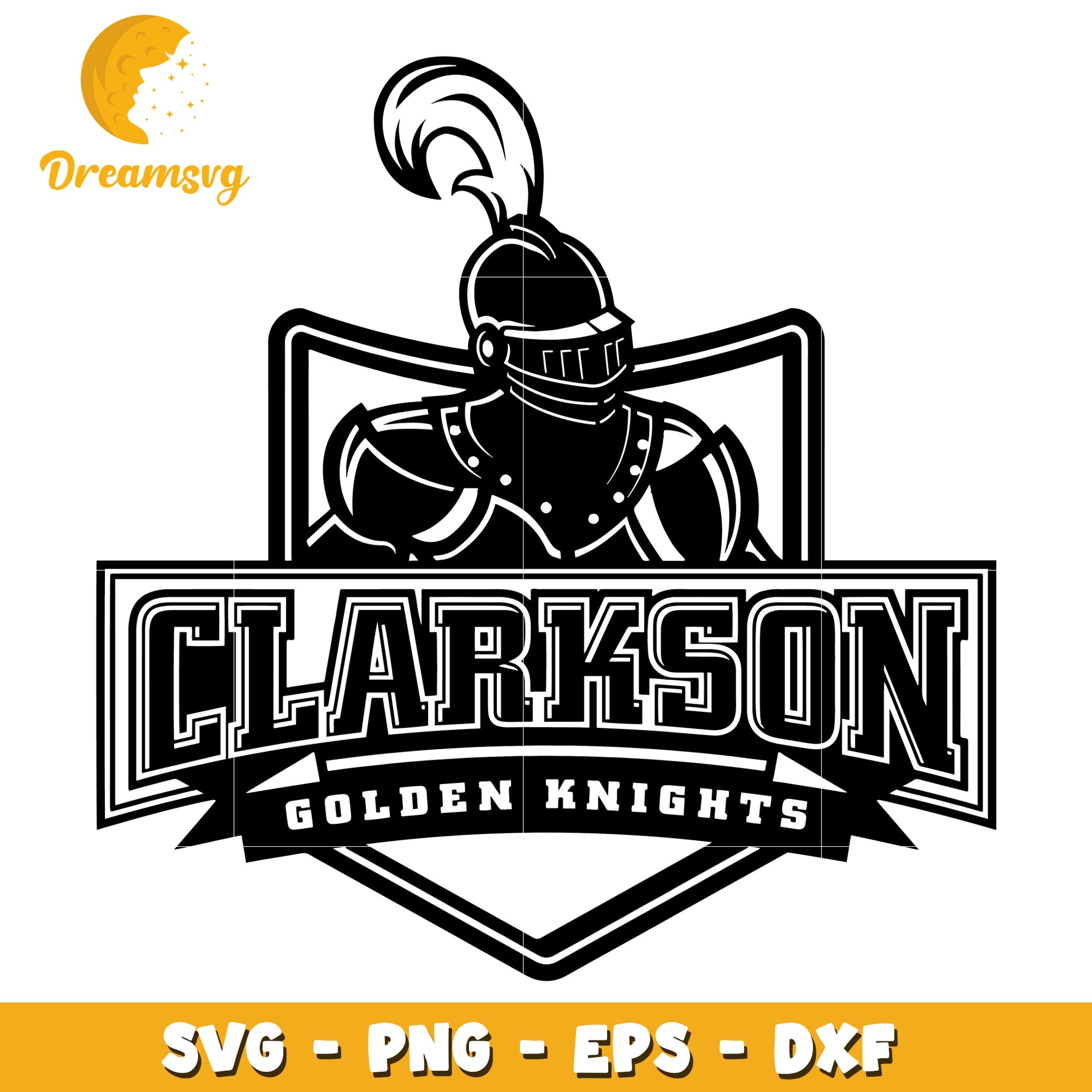 Clarkson Golden Knights SVG File for Logo and Design Projects