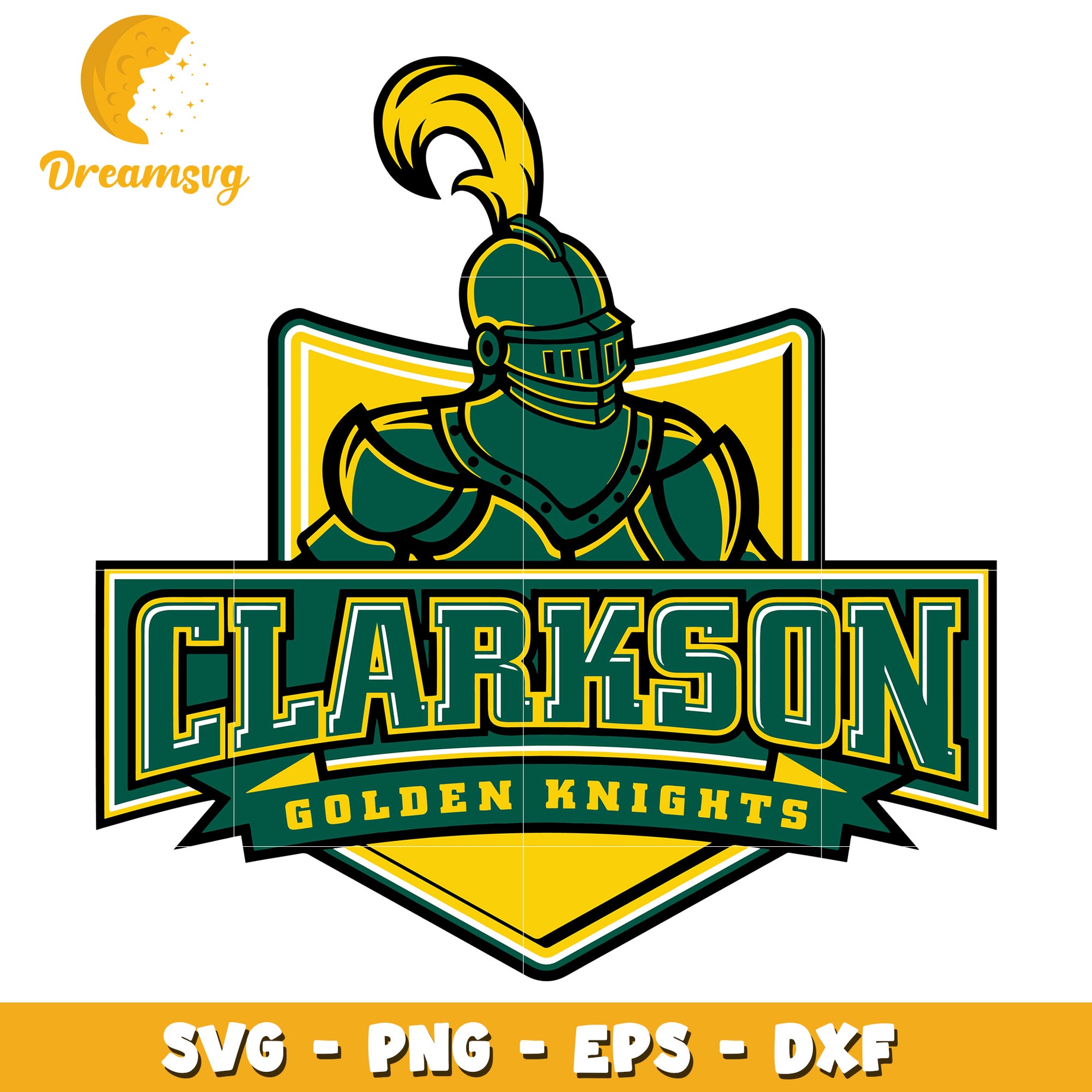 Clarkson Golden Knights SVG Logo for Digital Downloads and Crafts