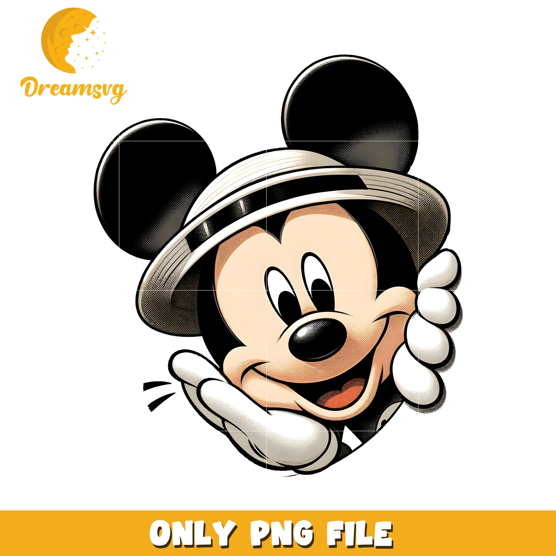 Classic Mickey Mouse PNG Graphic for Fun Projects