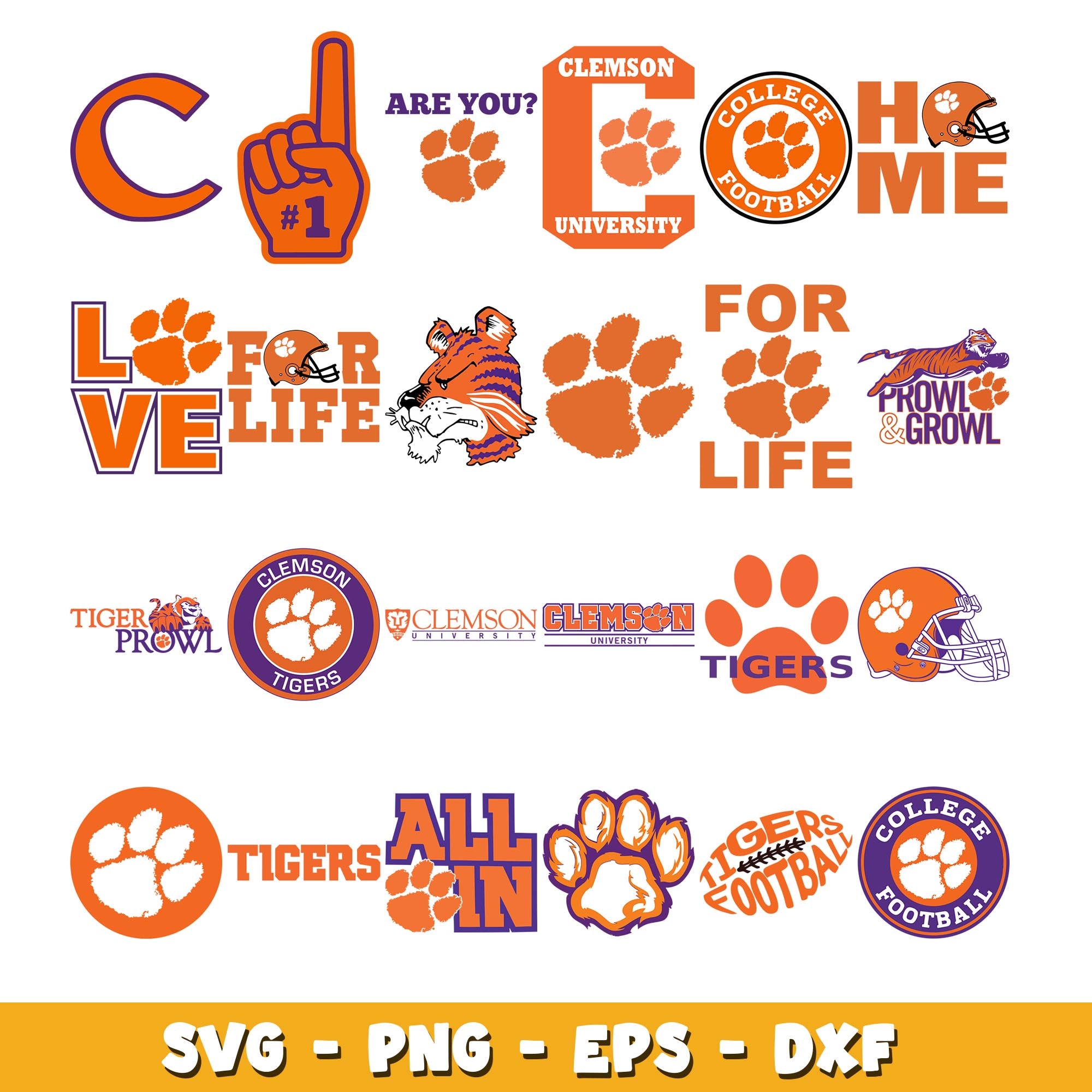 Clemson Tigers logo Bundle svg, Clemson Tigers logo svg, ncaa svg ...