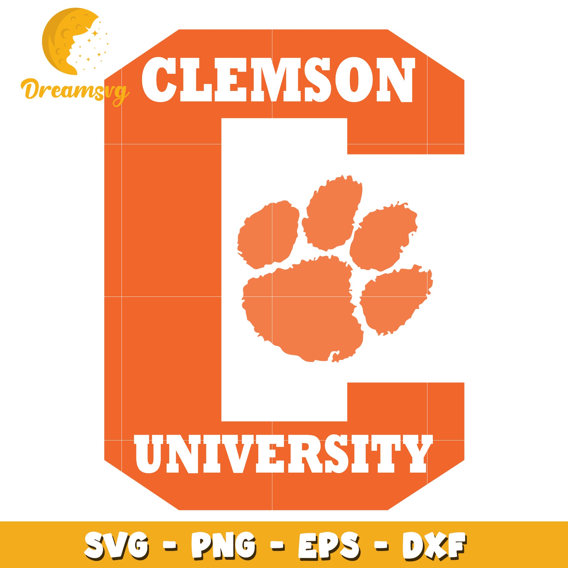 Clemson University SVG PNG EPS DXF