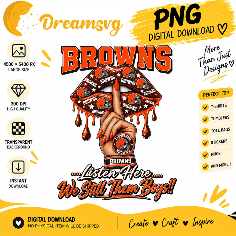 Cleveland Browns Dripping Lips We Still Them Boys PNG