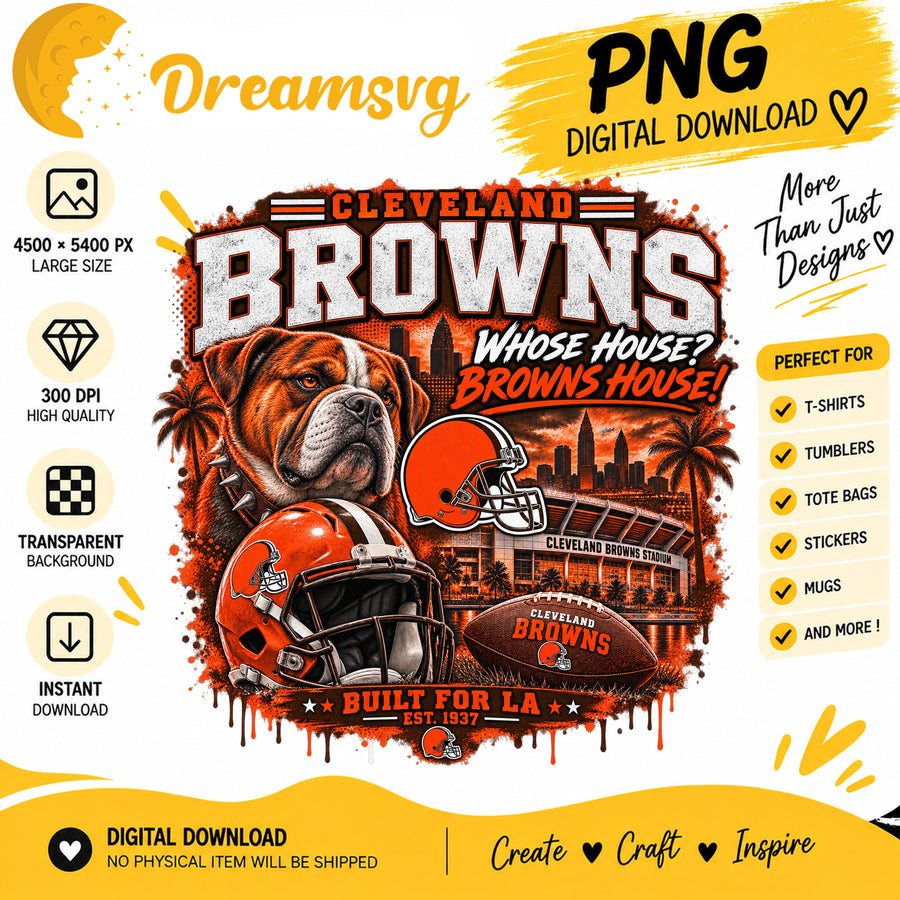 Cleveland Browns Whose House Browns House NFL Football PNG