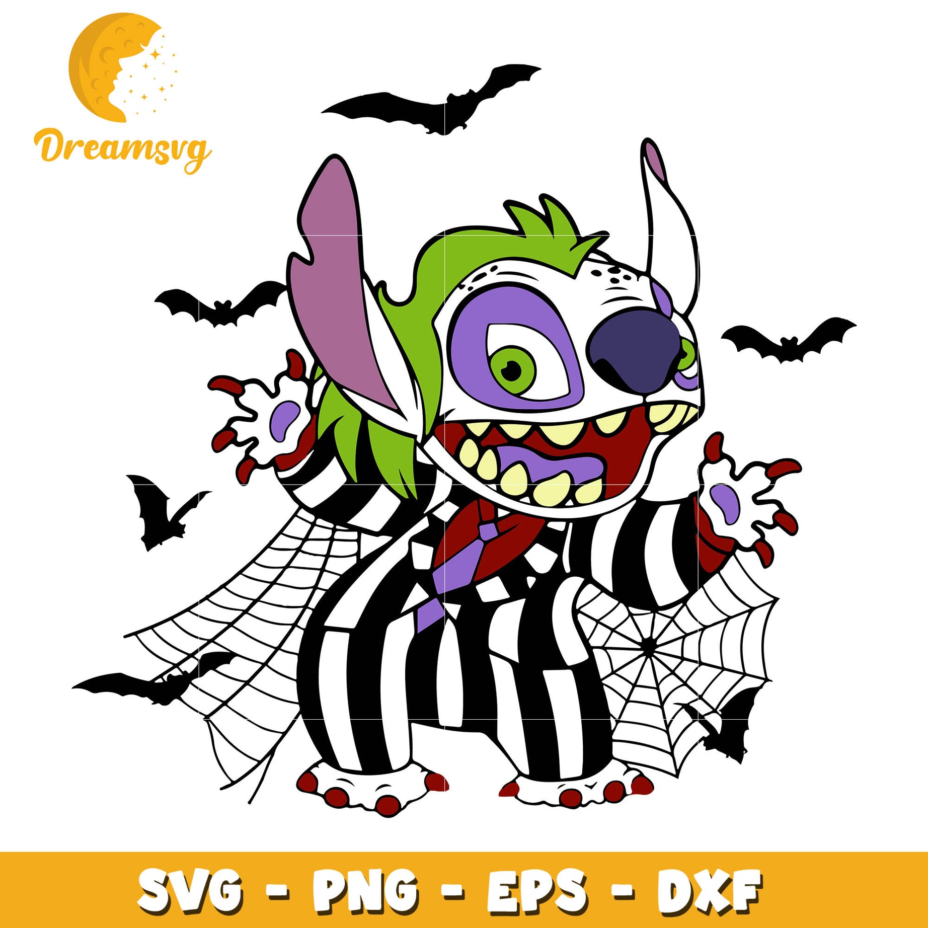 Stitch Clown svg, halloween svg