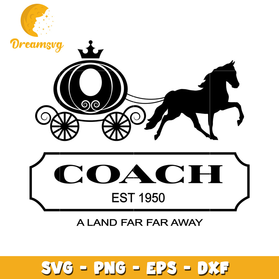 Coach Horse Carriage SVG PNG EPS DXF