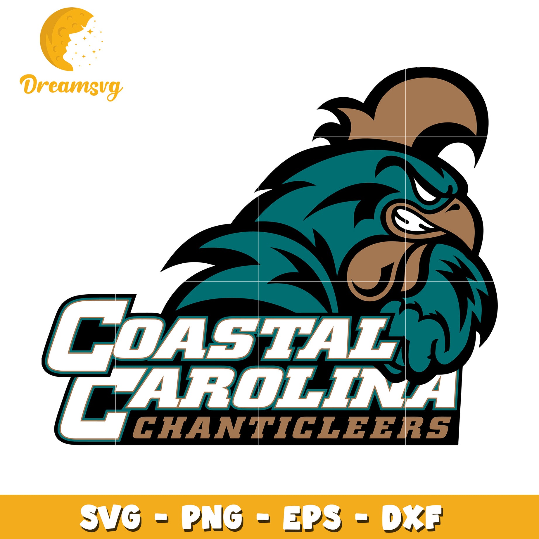 Coastal Carolina Chanticleers SVG Clipart for Crafts and Design