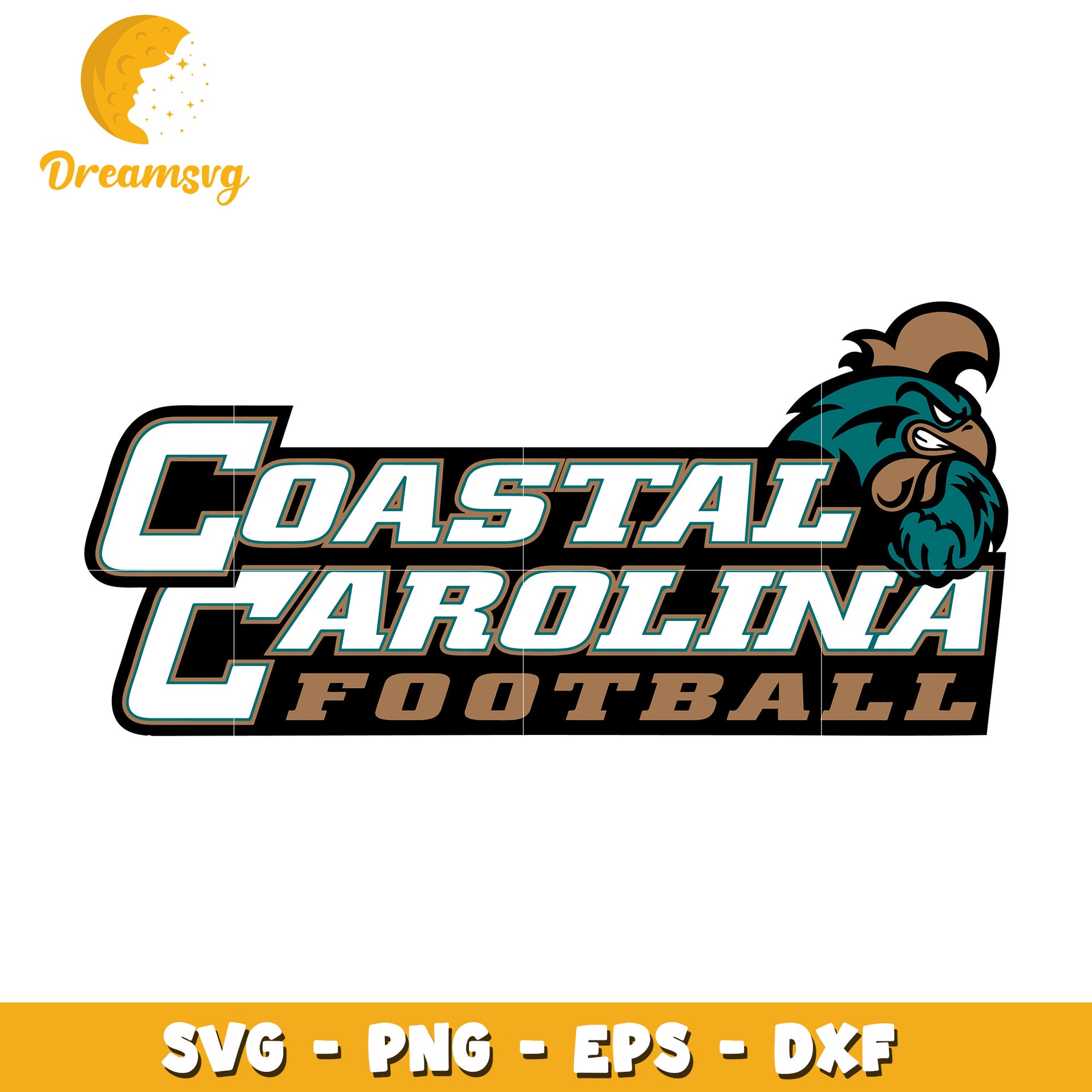 Coastal Carolina Football SVG File for Creative Projects and Crafts