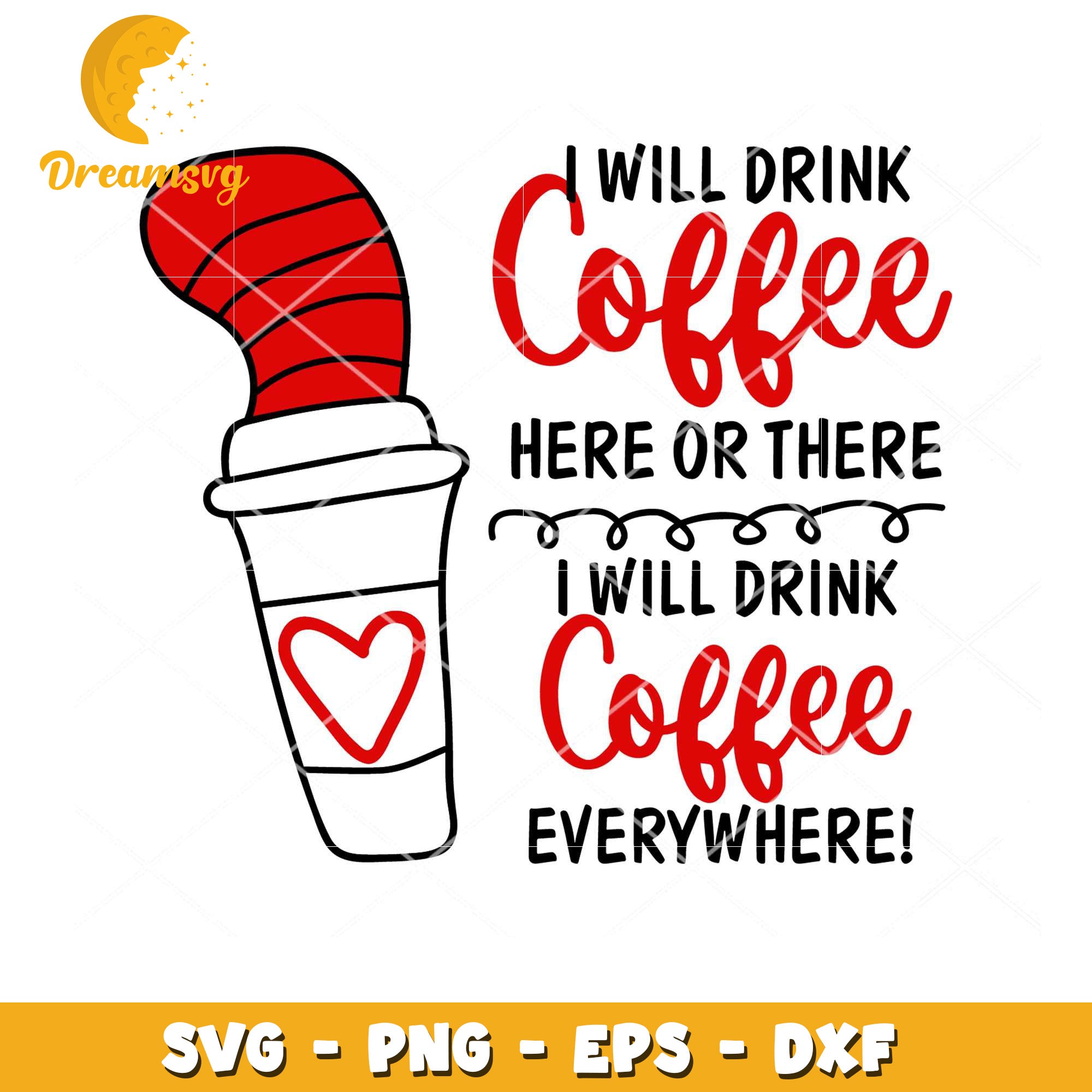 Coffee SVG Design Instant Download