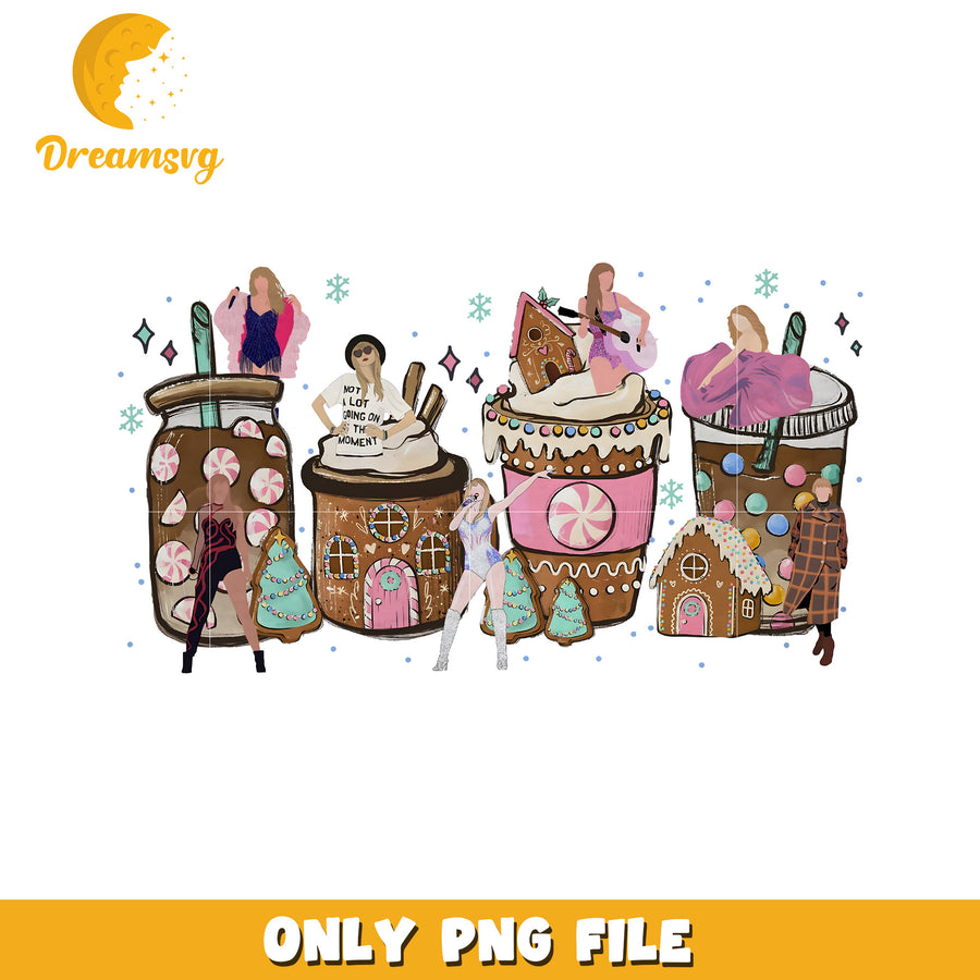 Coffee cup design taylor swift png, coffee cup png, taylor swift png