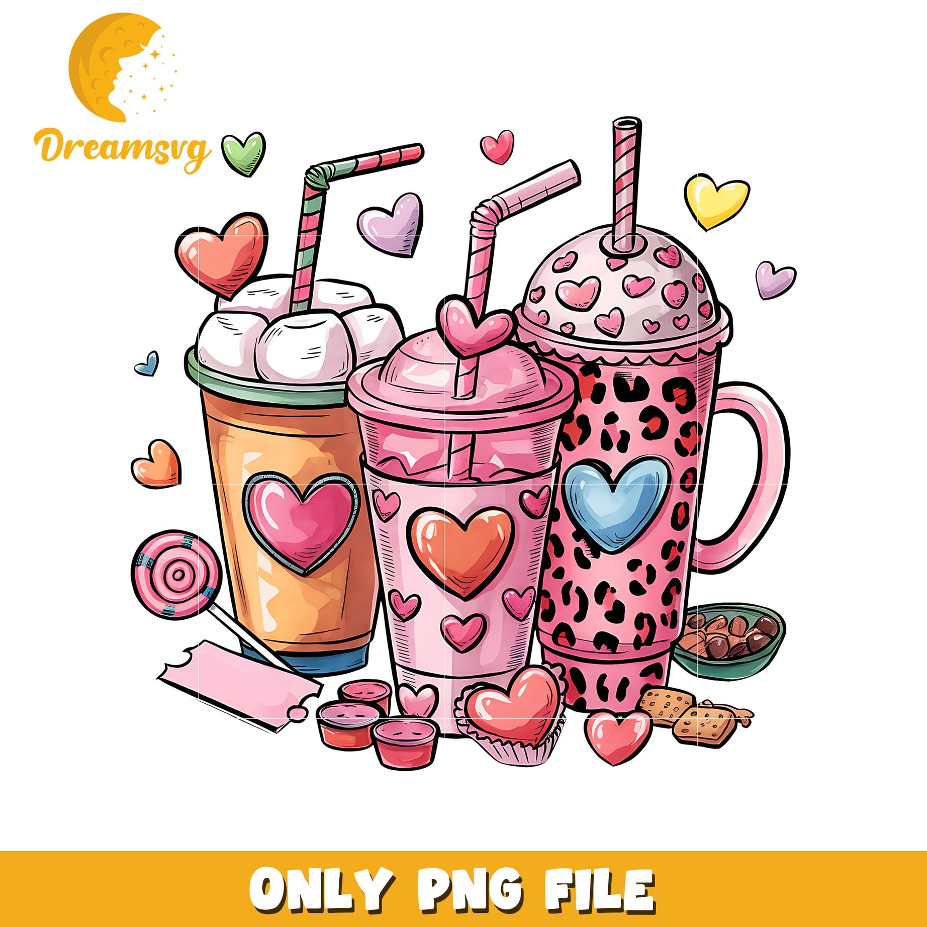 Coffee cup valentine design png, Coffee cup png, valentine png