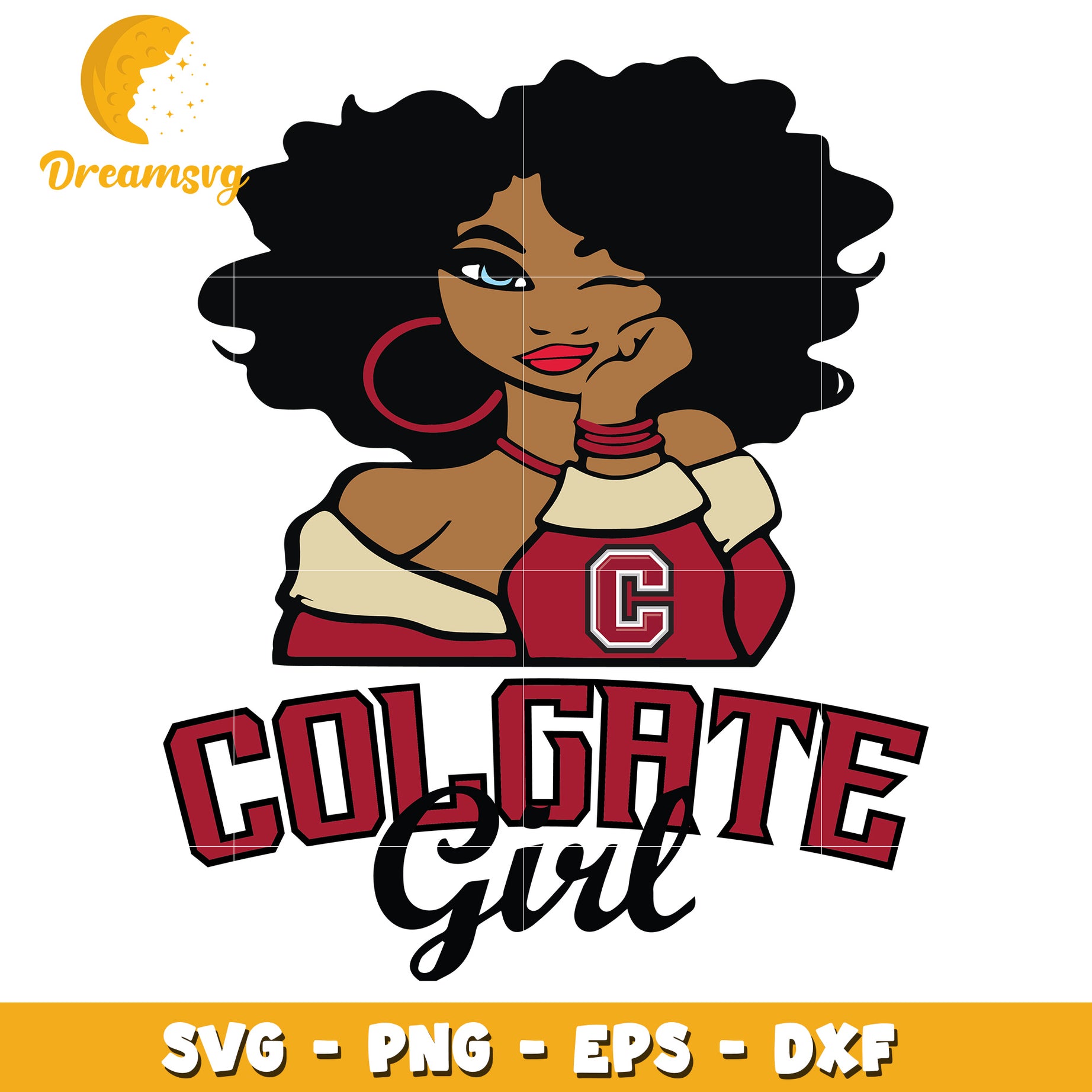 Colgate Girl SVG PNG EPS DXF Cut File