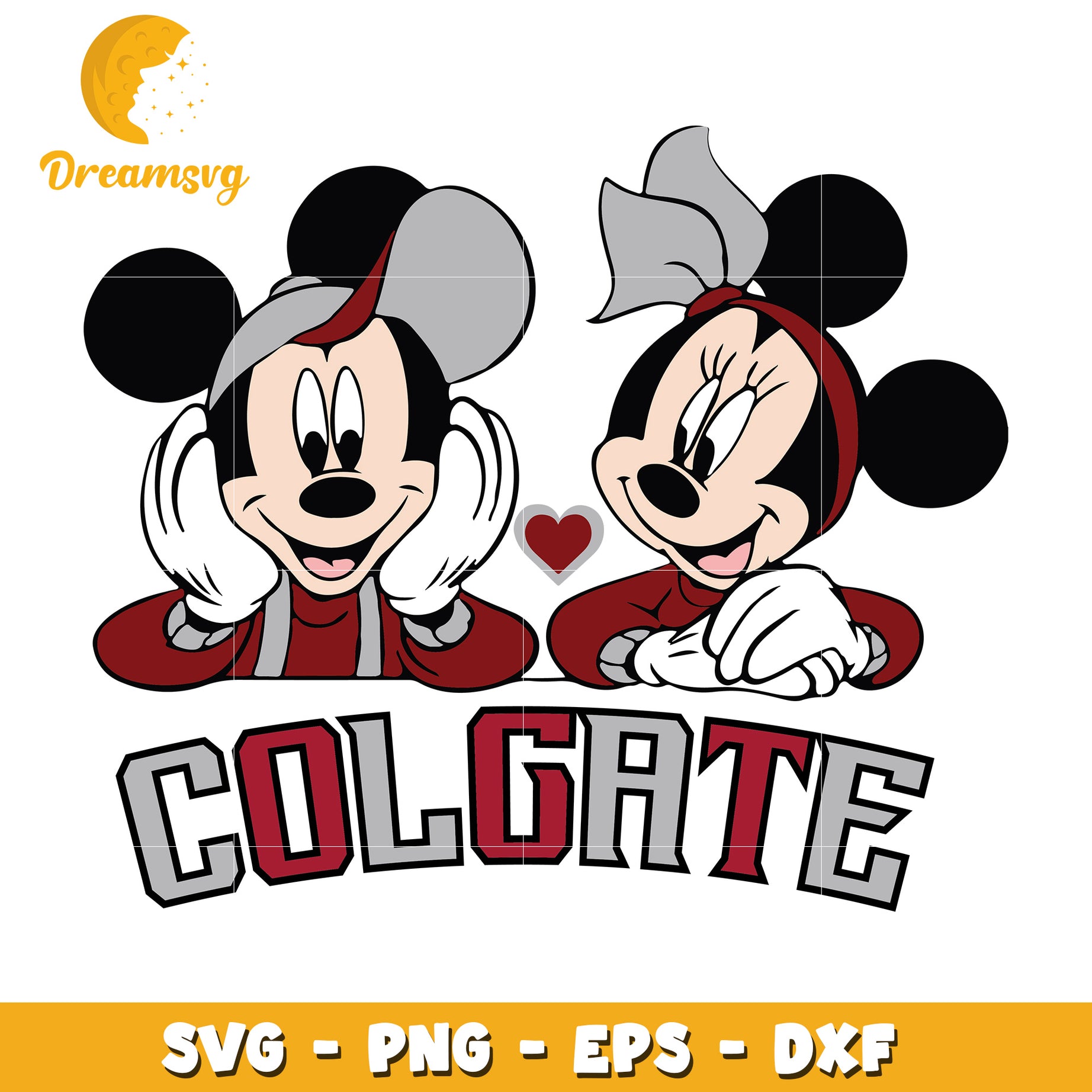 Colgate Mickey Minnie SVG PNG EPS DXF