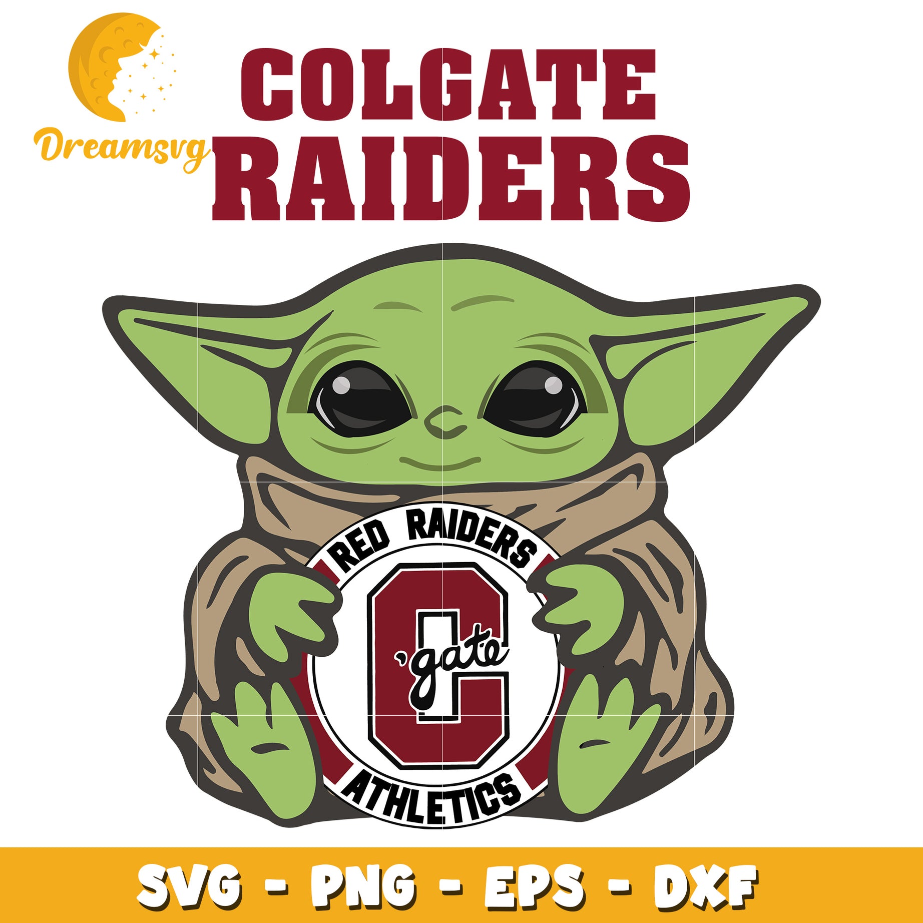 Colgate Raiders SVG Baby Yoda PNG