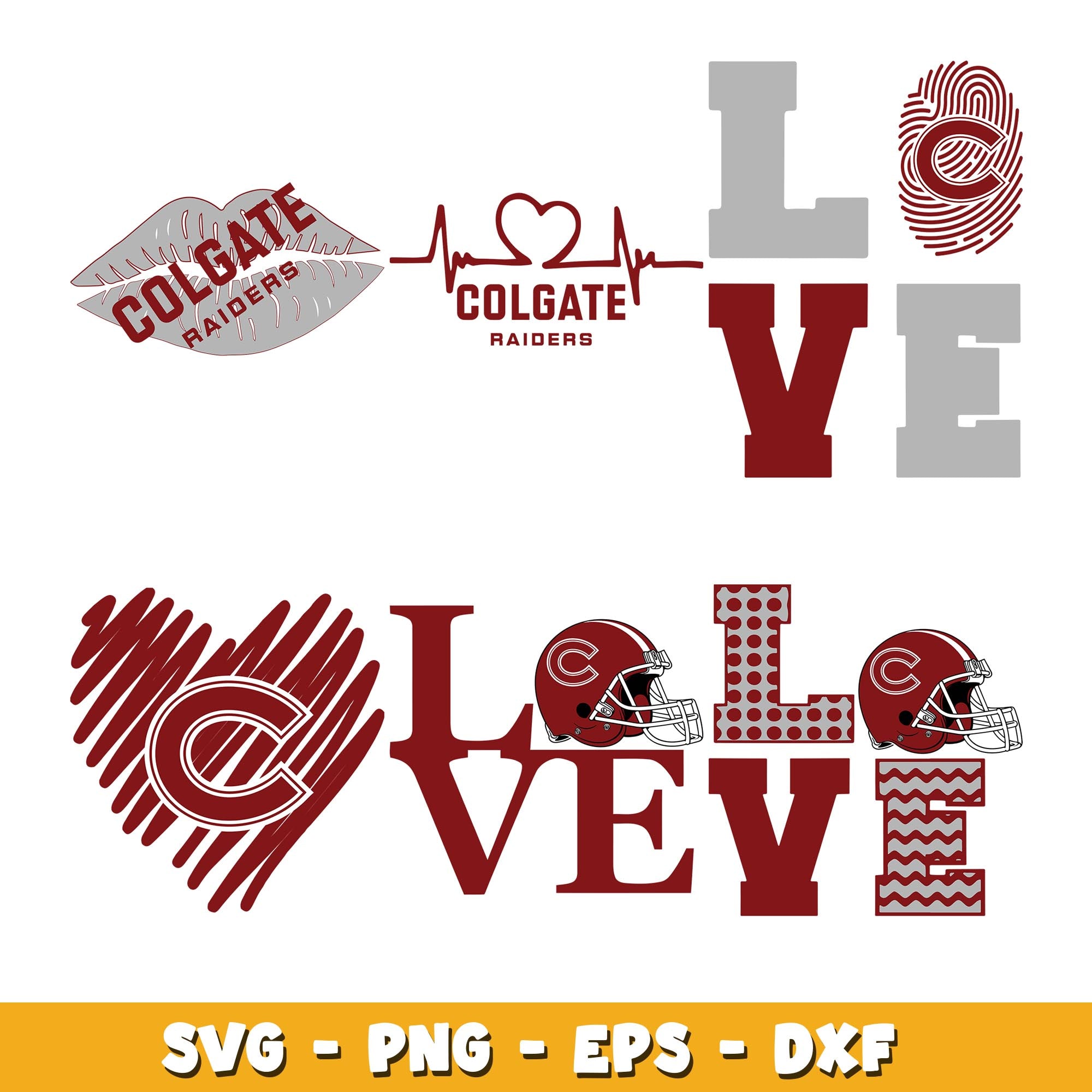 Love Colgate Raiders Bundle svg, Colgate Raiders logo svg, ncaa svg ...
