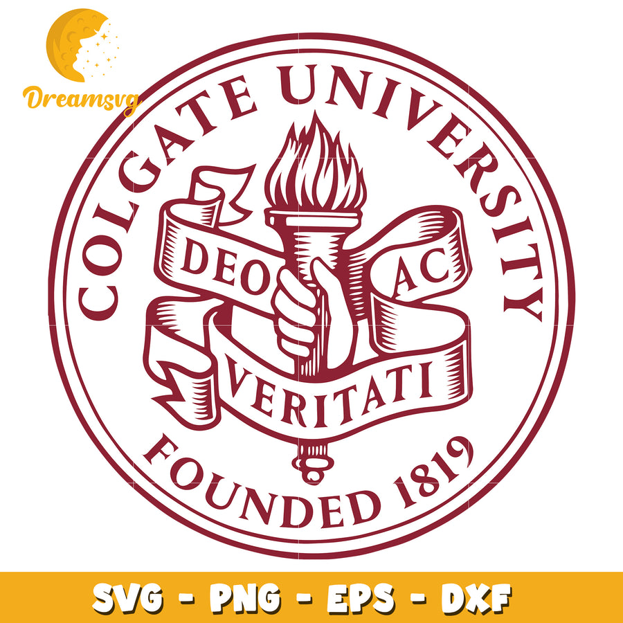 Colgate University Crest SVG Design for Creative Projects 2023