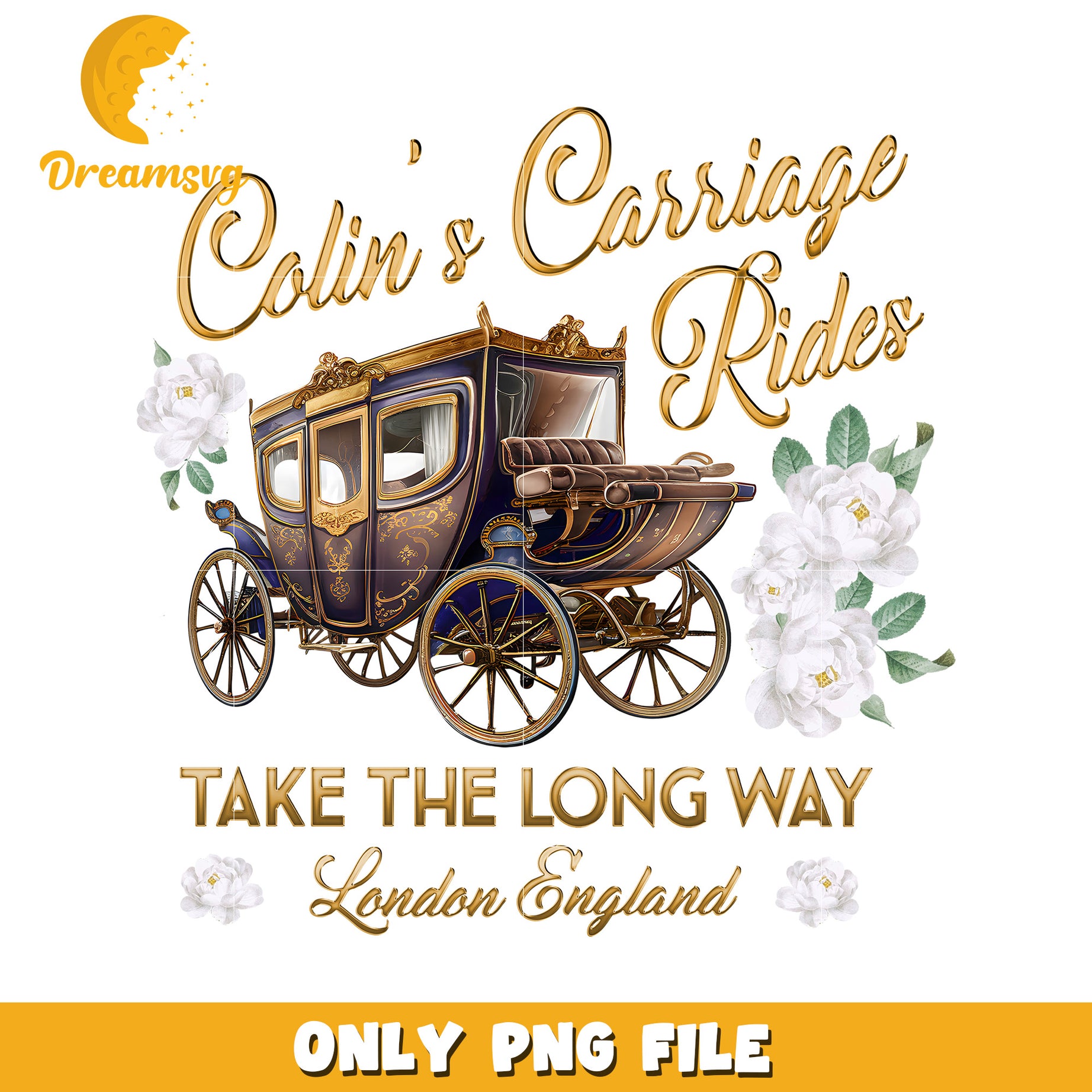 Colins Carriage Rides PNG Design for London Adventures