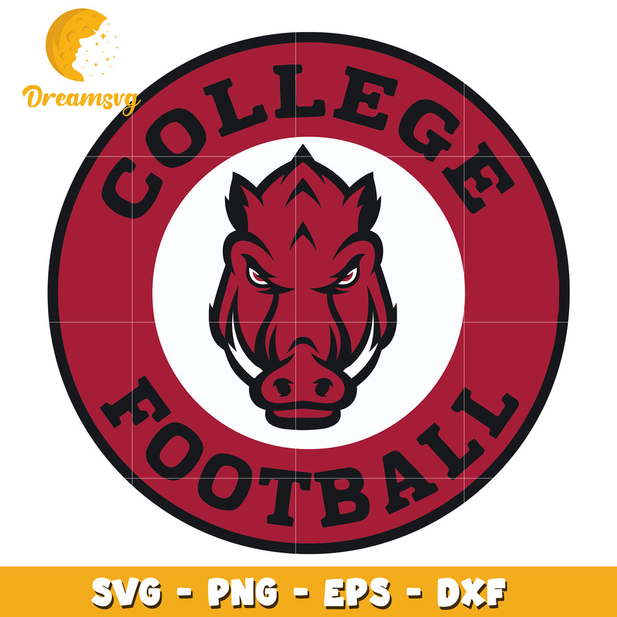 College Football Razorback SVG PNG EPS DXF