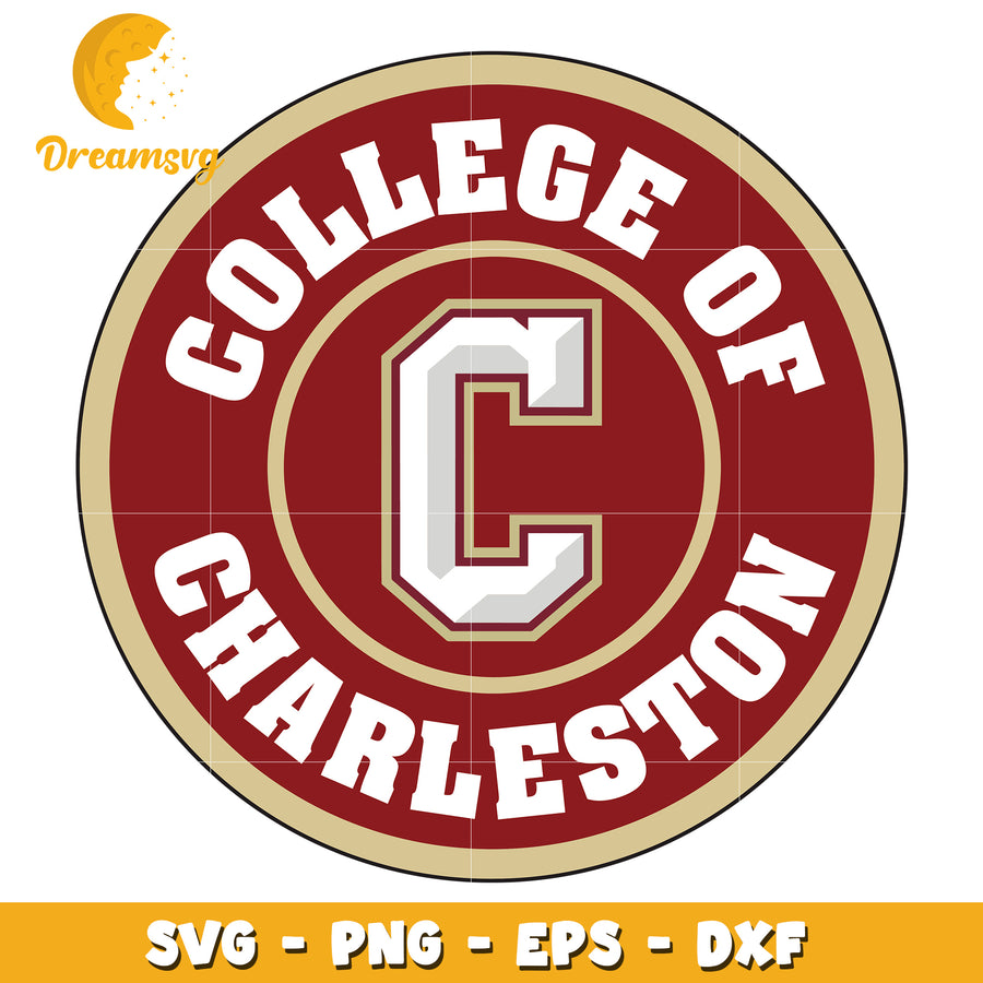 College of Charleston SVG Logo Design for Crafts and Projects
